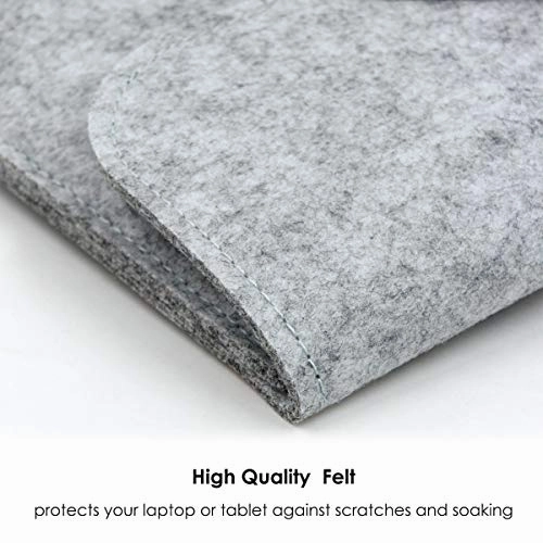Buruis 13.3 Inch Felt Laptop Sleeve,Slim Envelope Case, Carrying Protector Bag for Apple Macbook