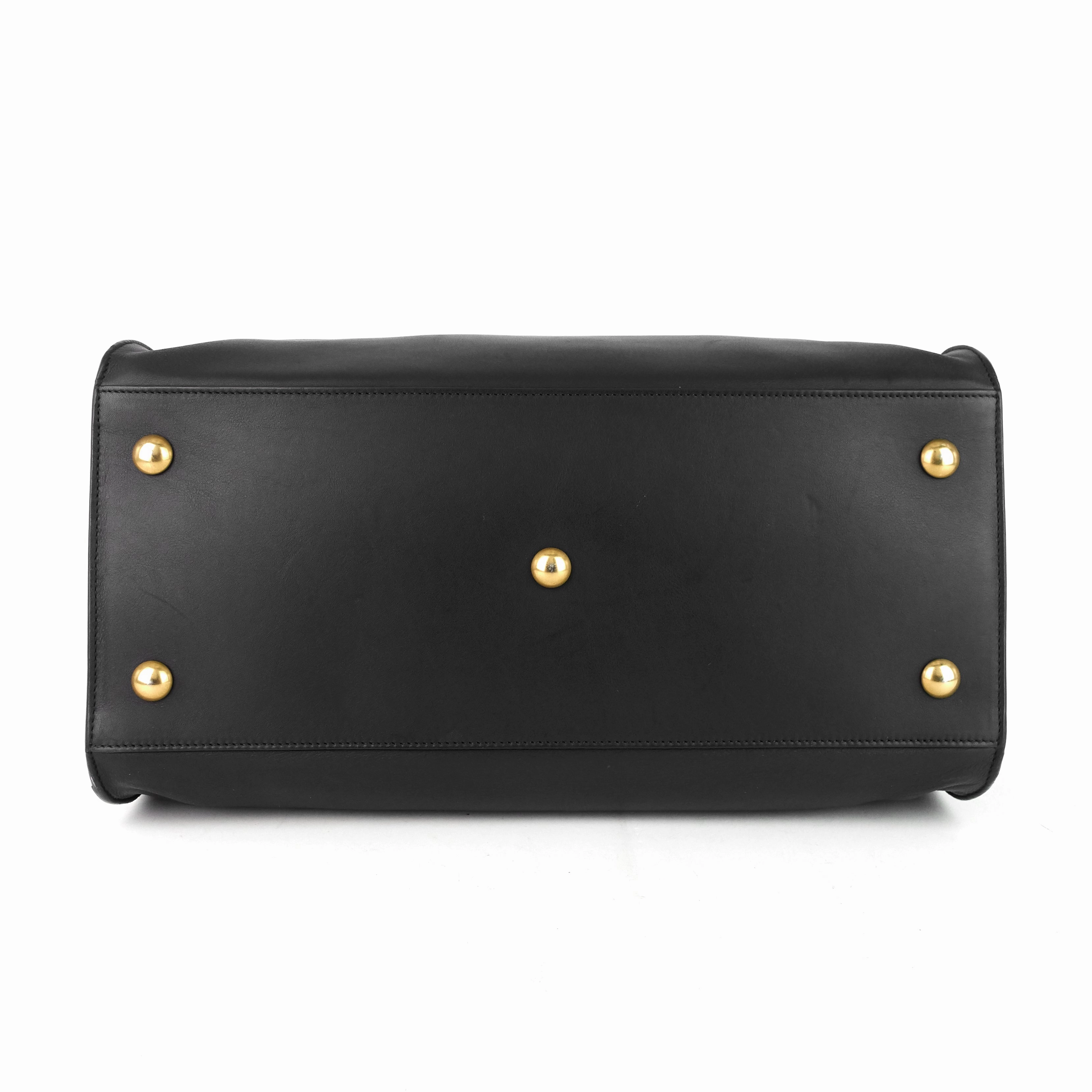 Cabas Classique Y Leather Handbag