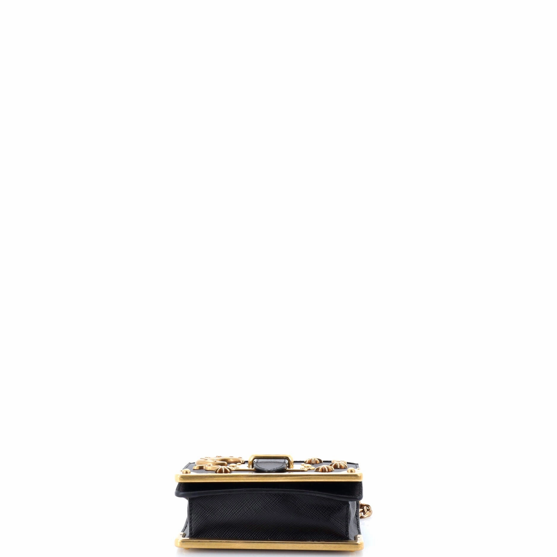 Cahier Crossbody Bag Embellished Leather Micro