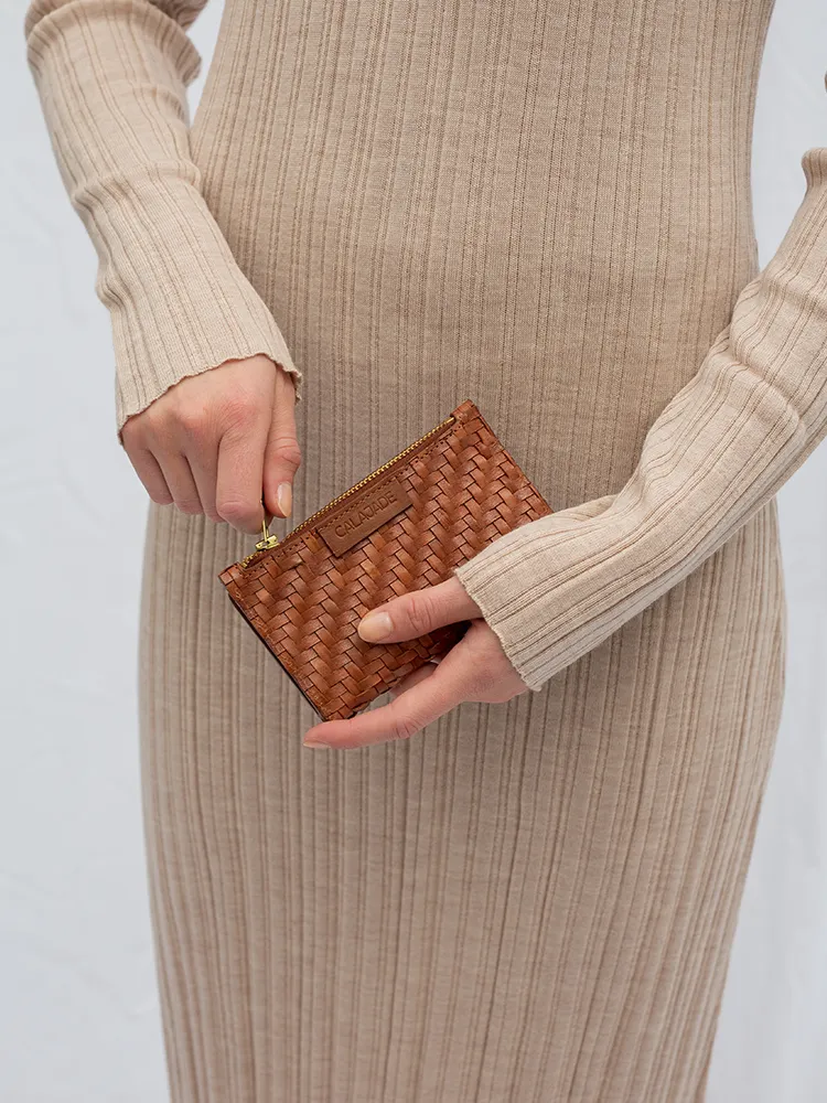 CAIA Kombu Green Twill Wallet