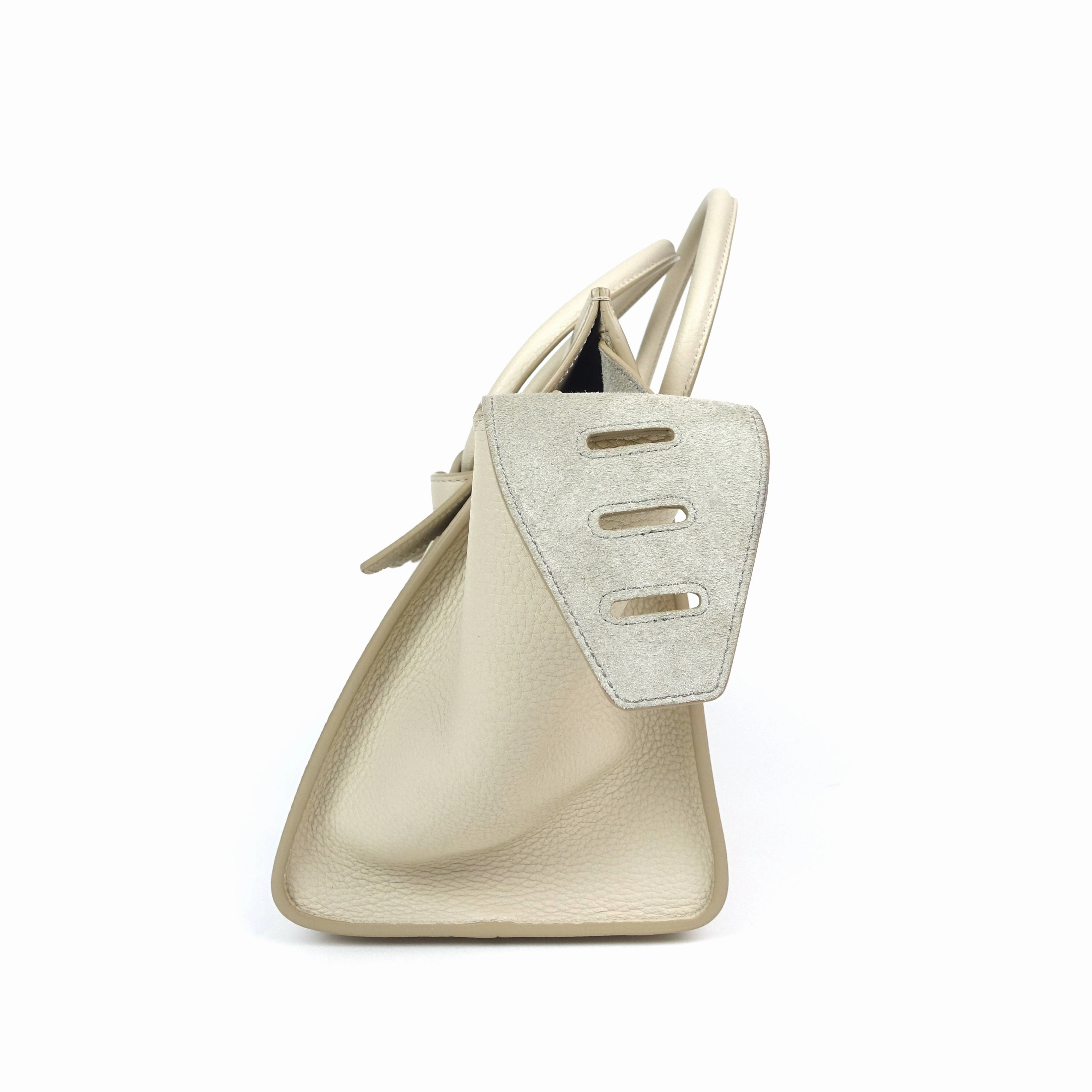 Calf Leather Knotted Handles Bag