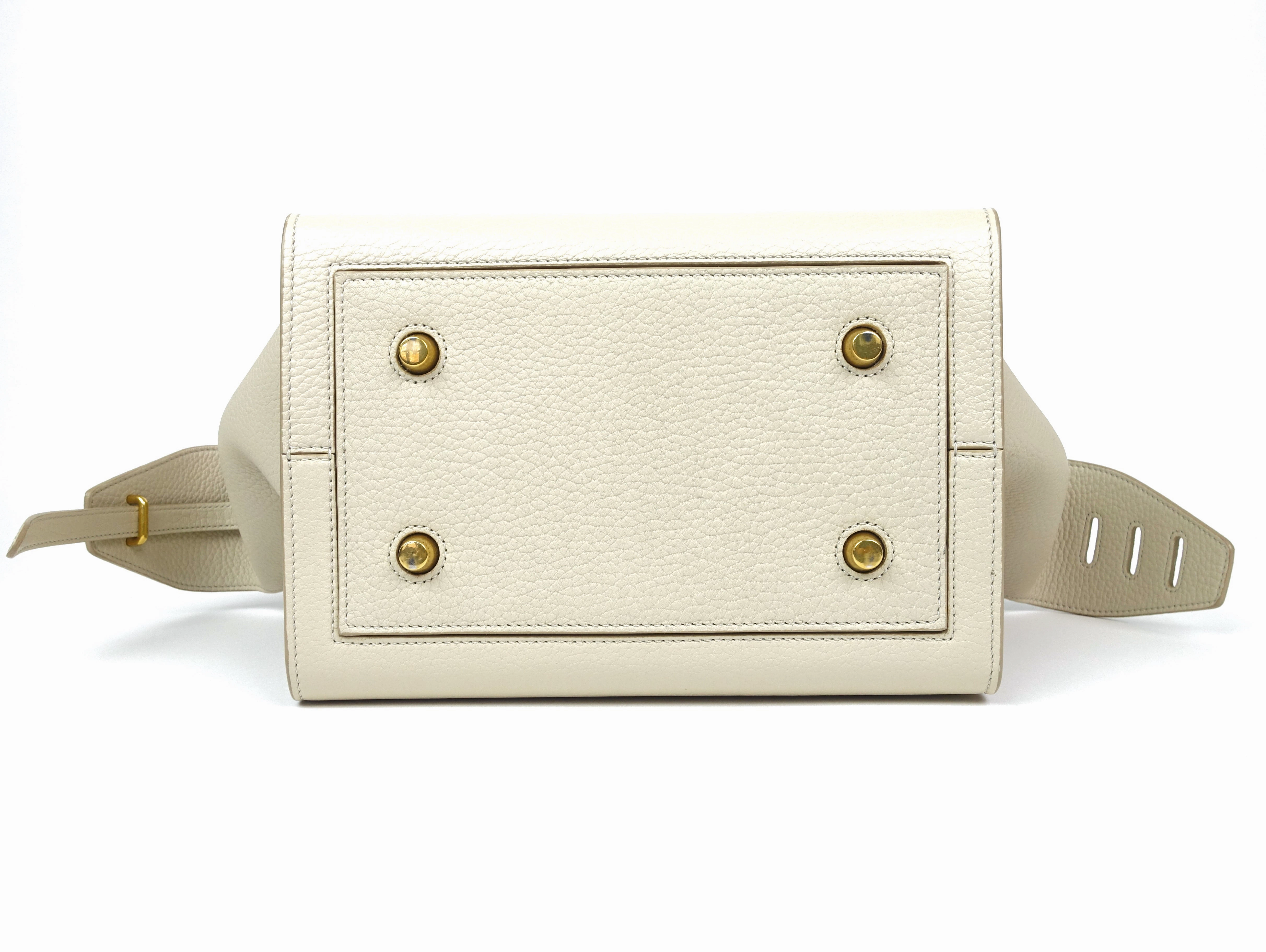Calf Leather Knotted Handles Bag