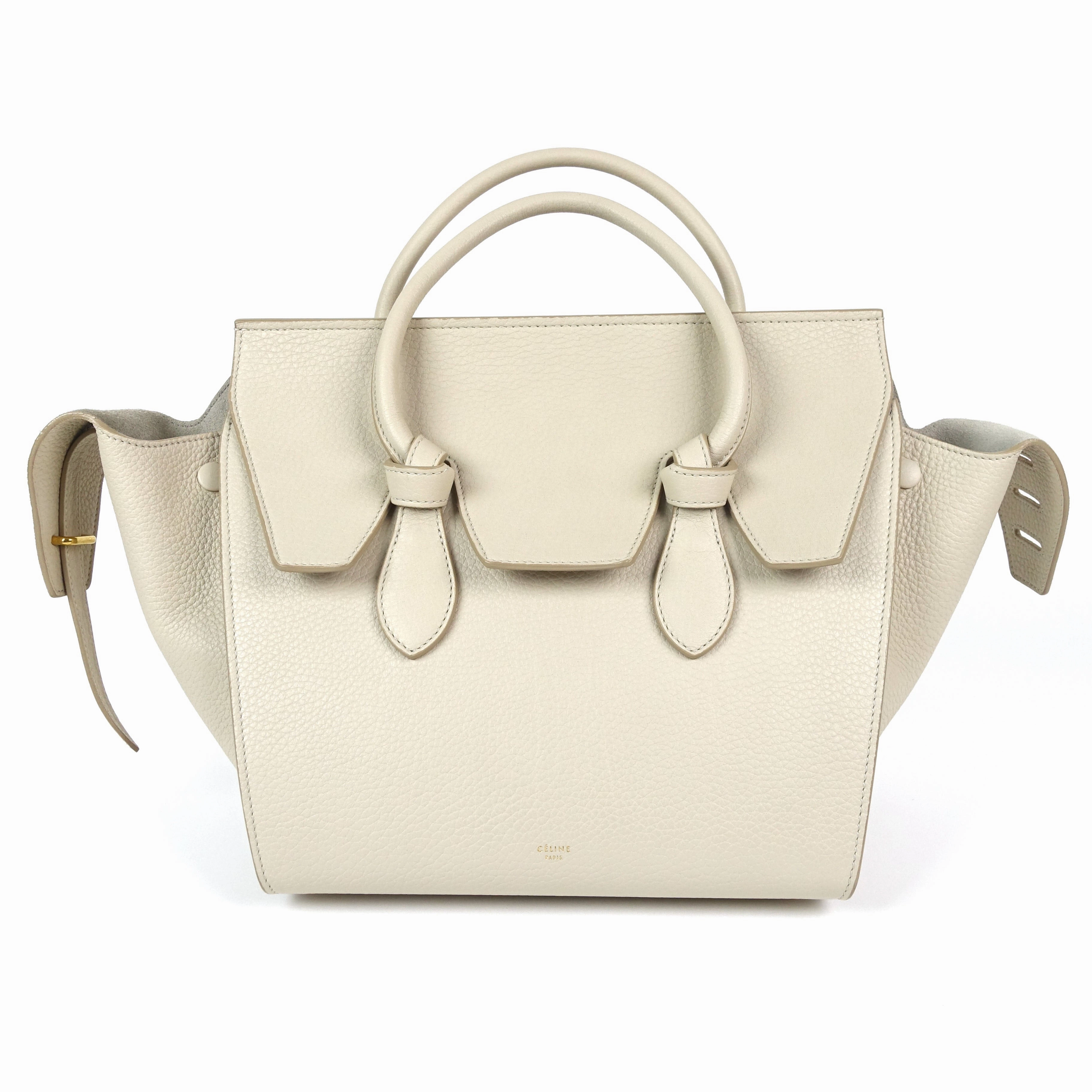 Calf Leather Knotted Handles Bag