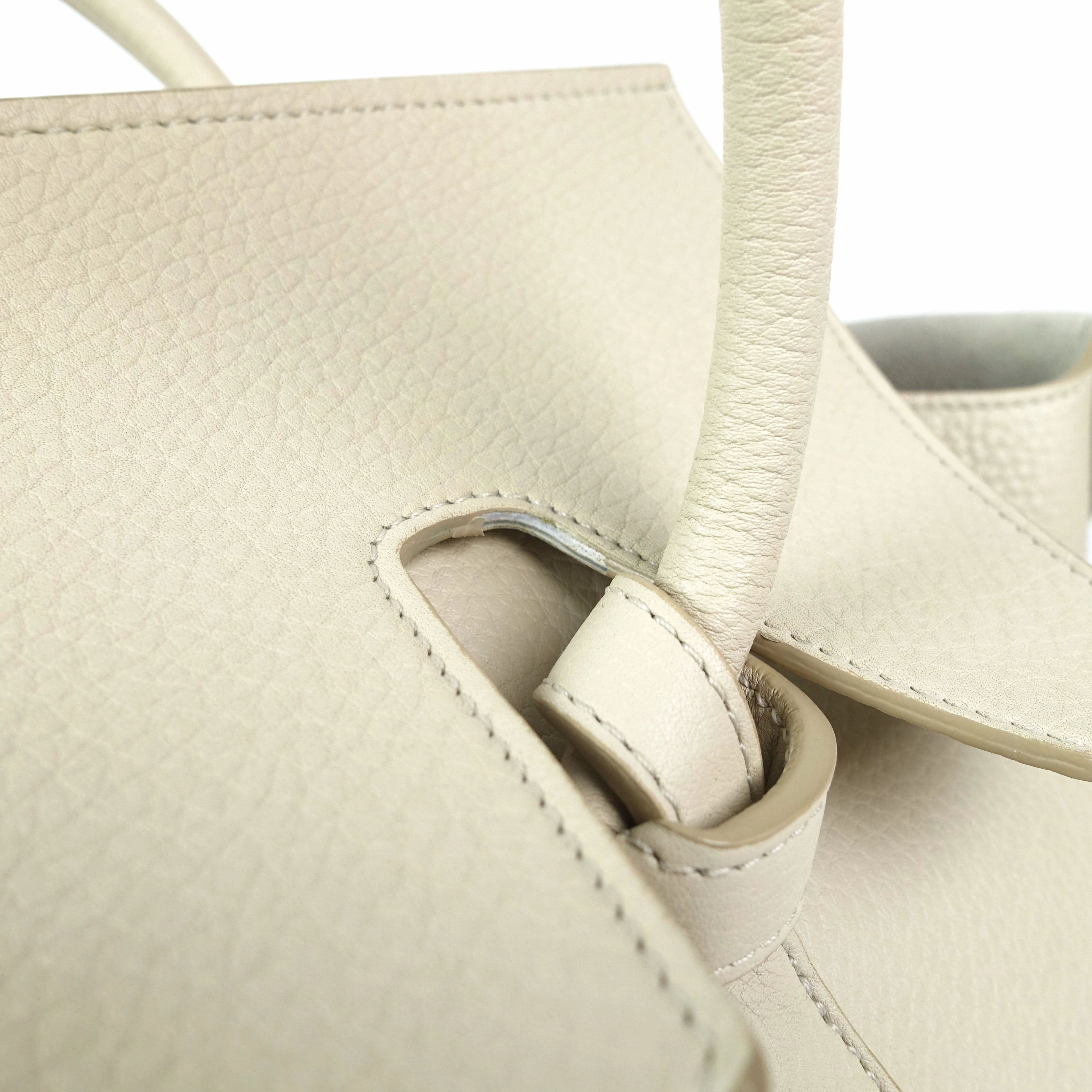 Calf Leather Knotted Handles Bag