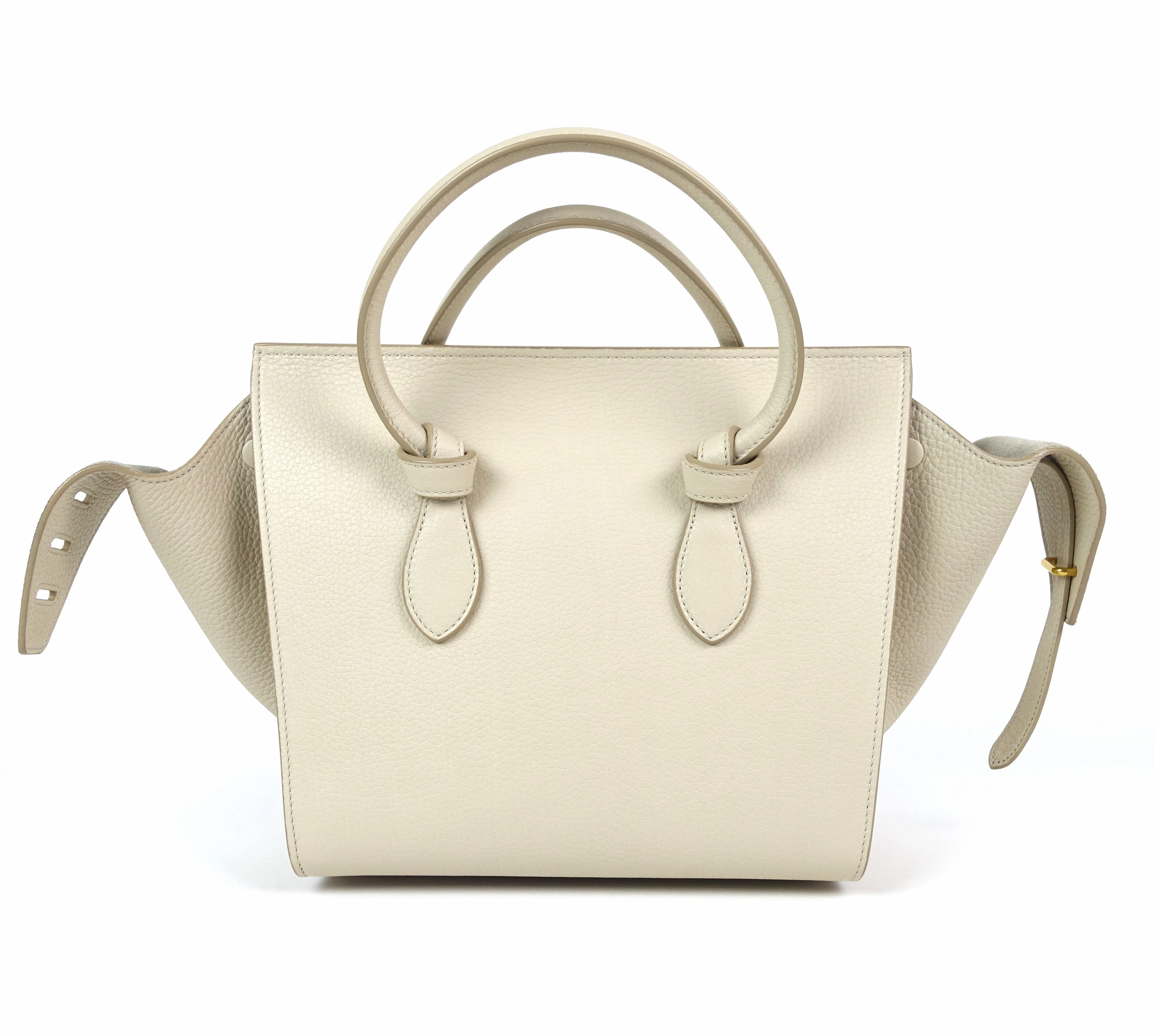 Calf Leather Knotted Handles Bag