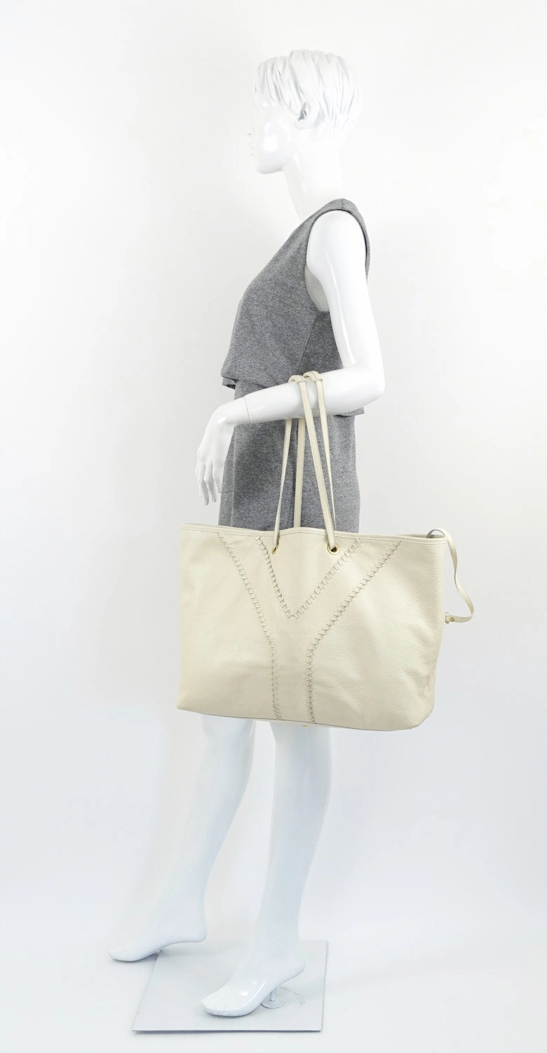 Calf Leather Reversible Tote Bag