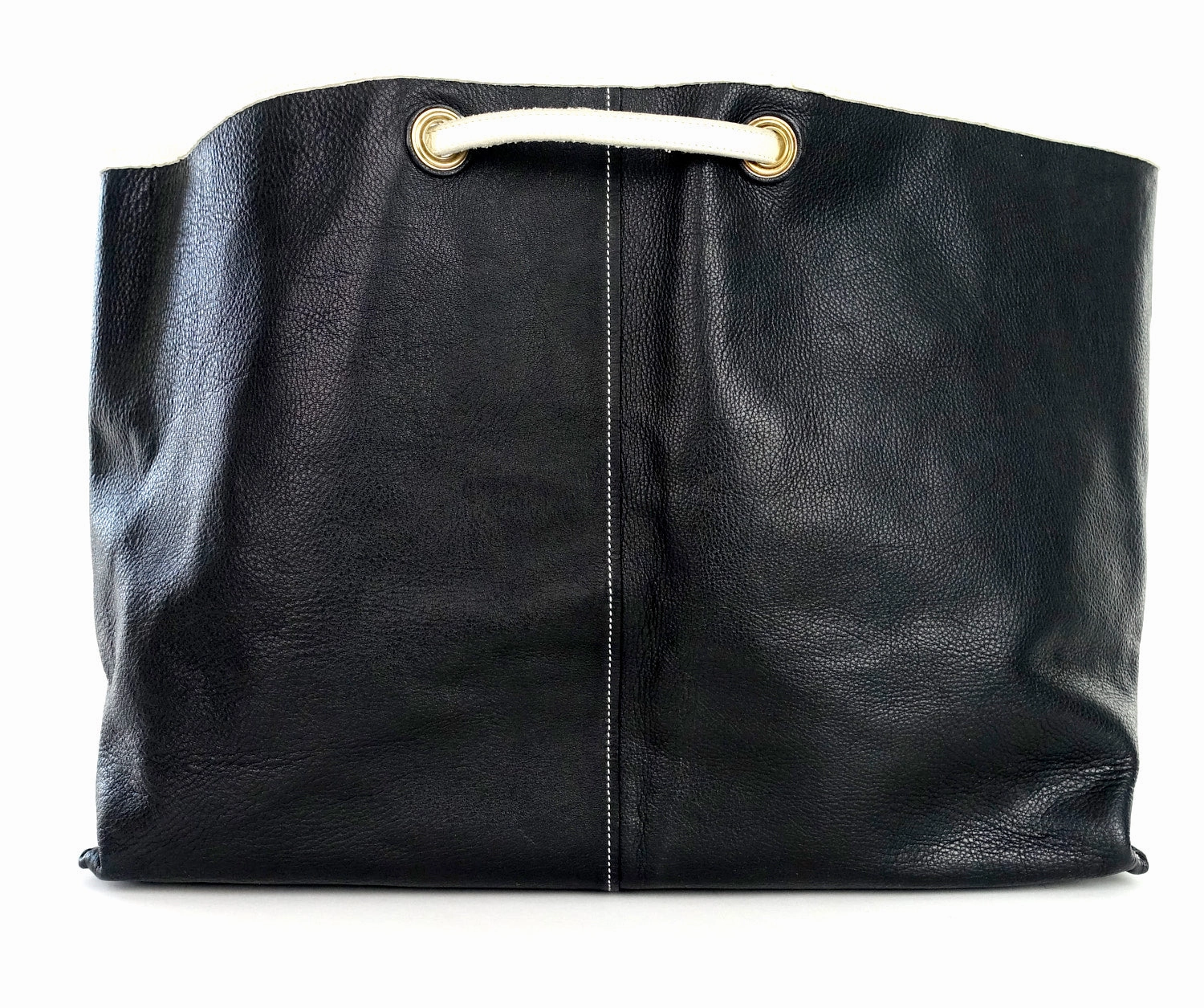 Calf Leather Reversible Tote Bag