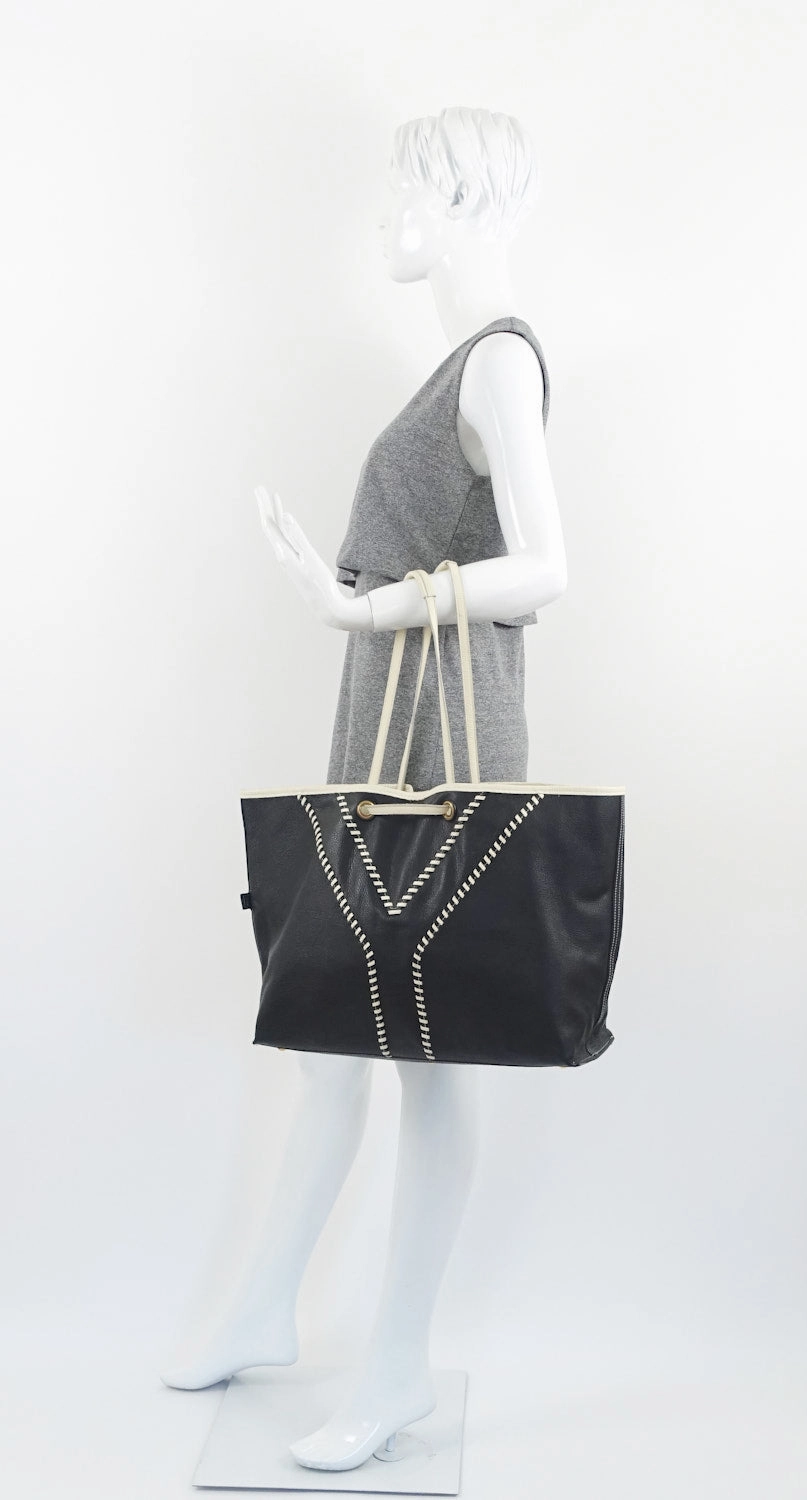 Calf Leather Reversible Tote Bag