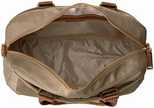 Calvin Klein Belfast Nylon Commuter Bag Messenger Bag Bag, LIGHT KHAKI, One Size