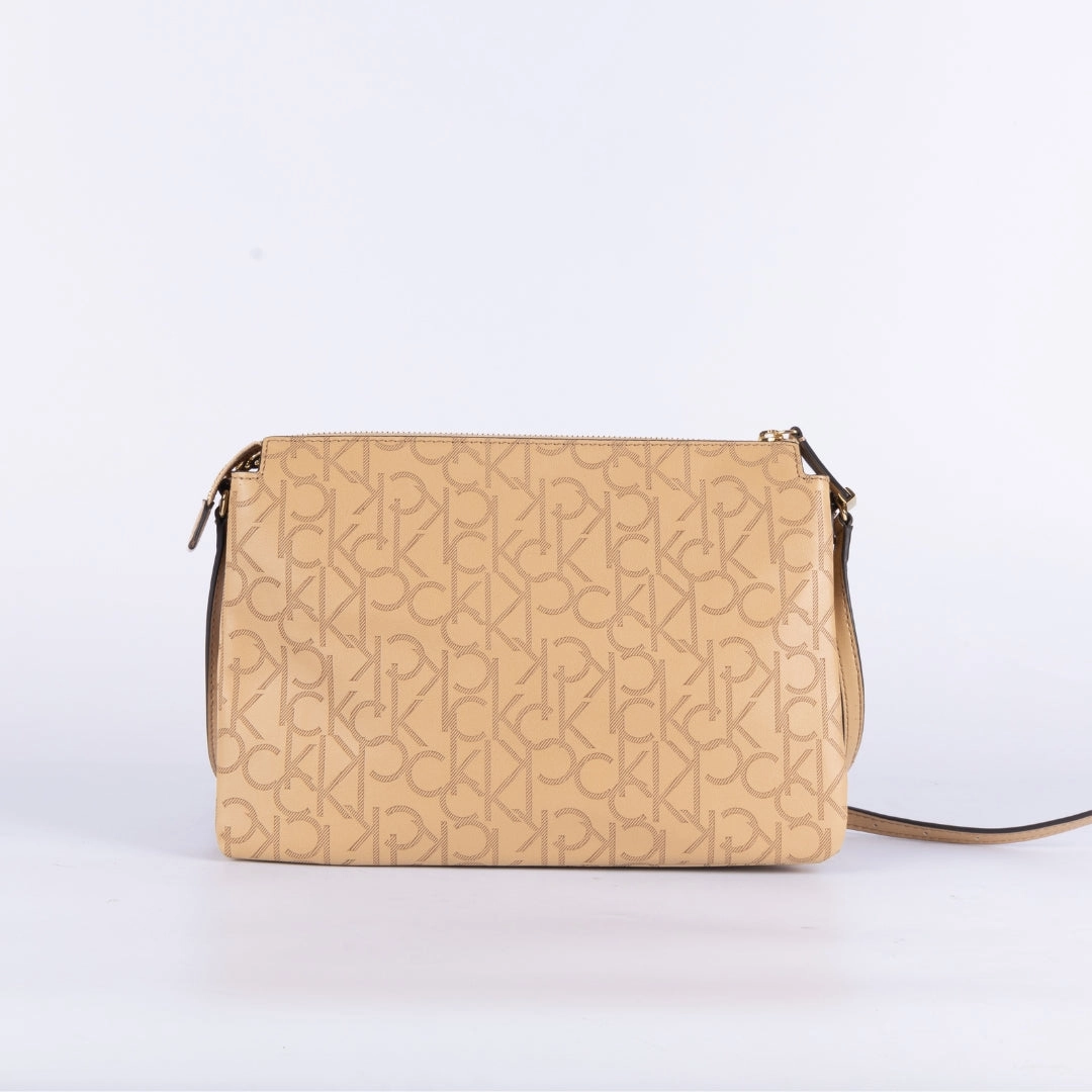Calvin Klein Monogram Zip Cross Body Bag