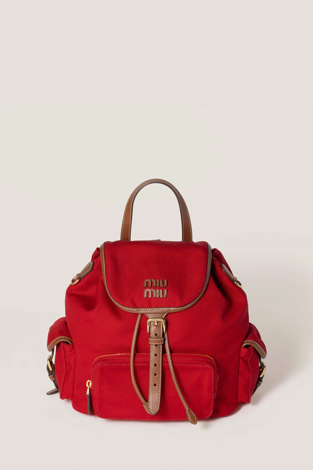 Canvas And Leather Backpack