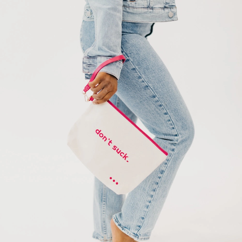 Canvas Catch All Pouch