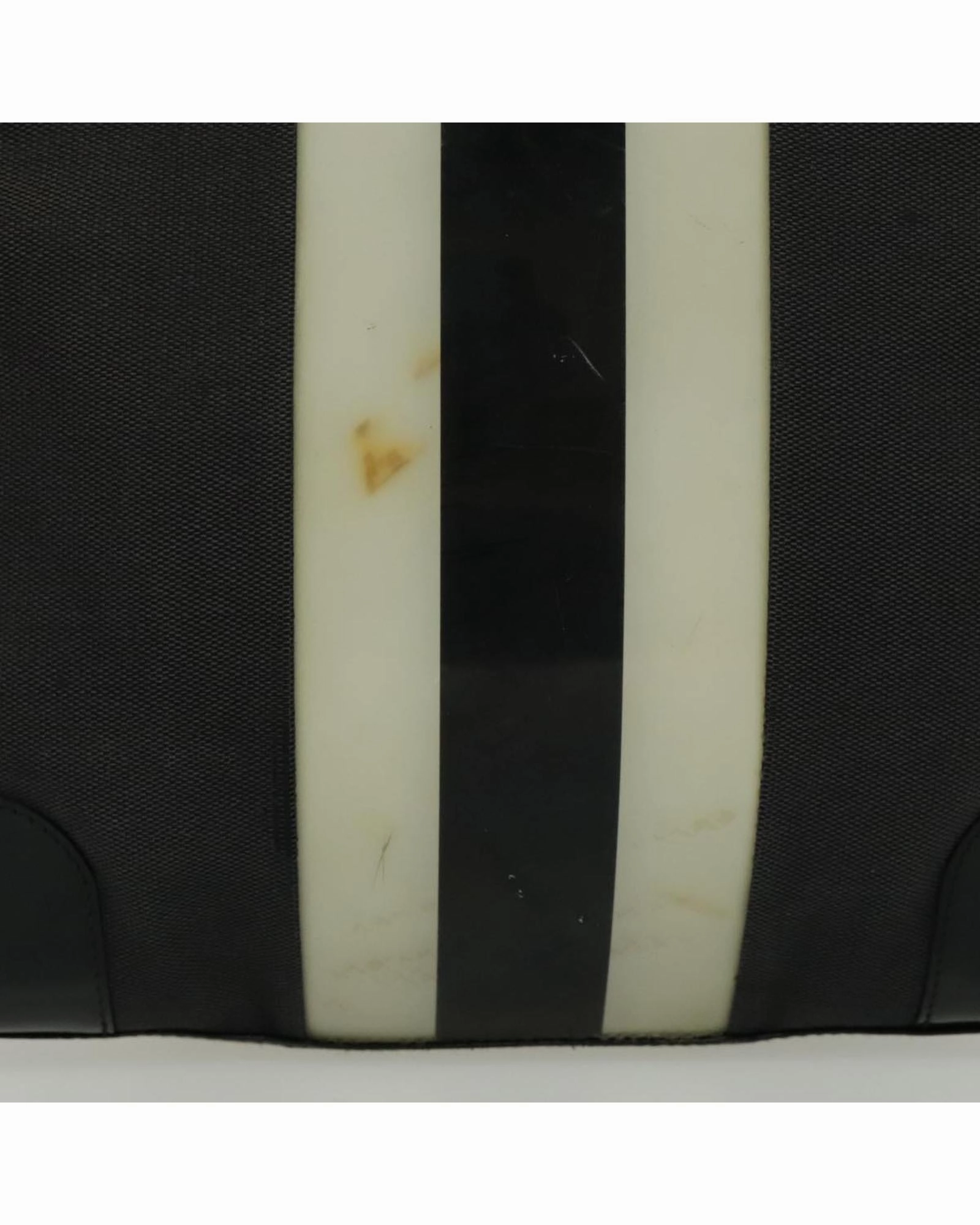 Canvas Shoulder Bag with Gold Accents