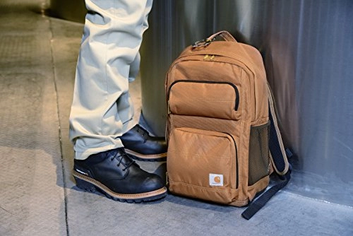Carhartt Legacy Standard Work Backpack with Padded Laptop Sleeve and Tablet Storage, Carhartt Brown