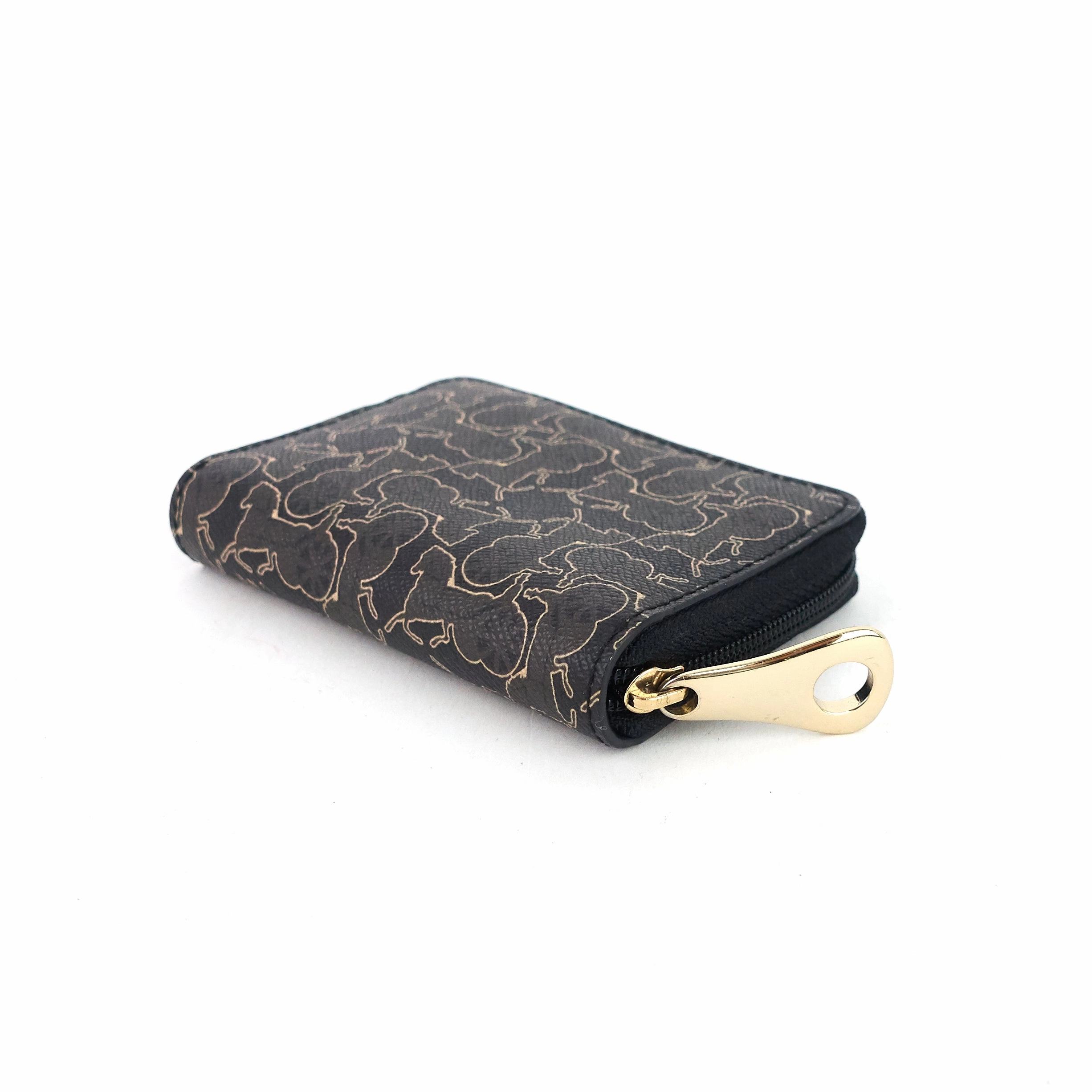 Carriage-Printed Coated Canvas Pouch