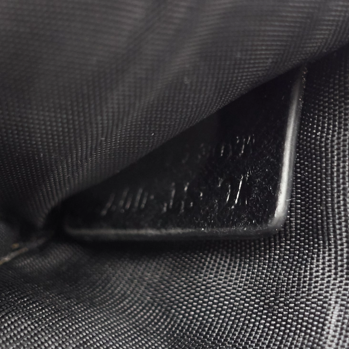 Carriage-Printed Coated Canvas Pouch