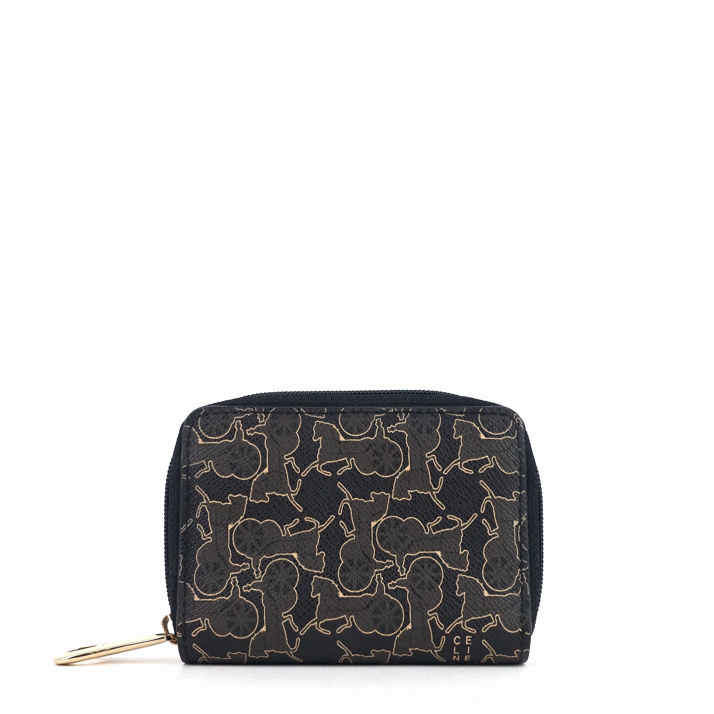 Carriage-Printed Coated Canvas Pouch
