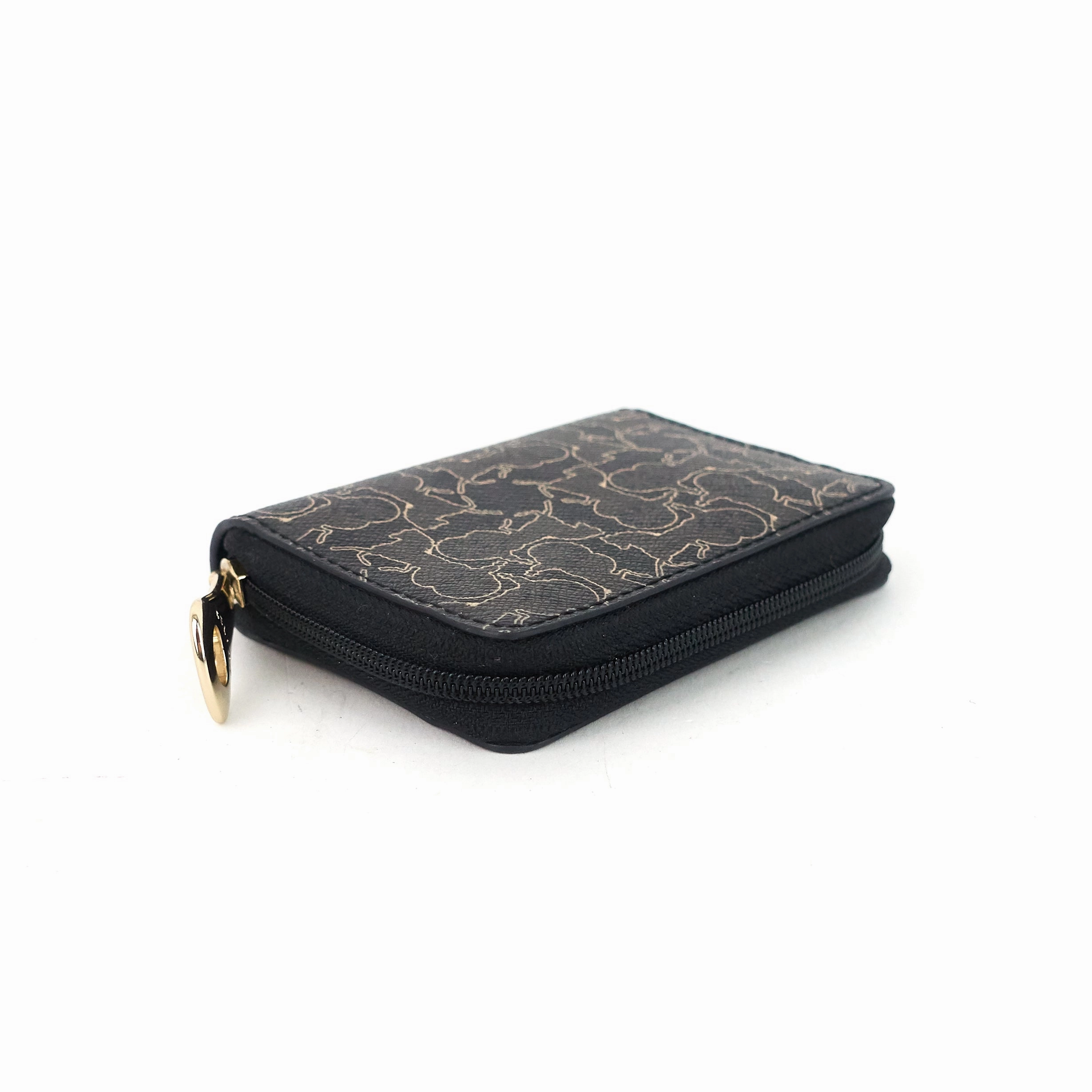 Carriage-Printed Coated Canvas Pouch