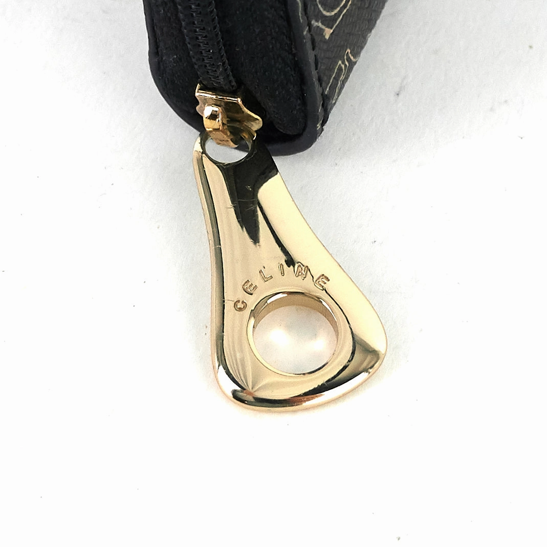 Carriage-Printed Coated Canvas Pouch