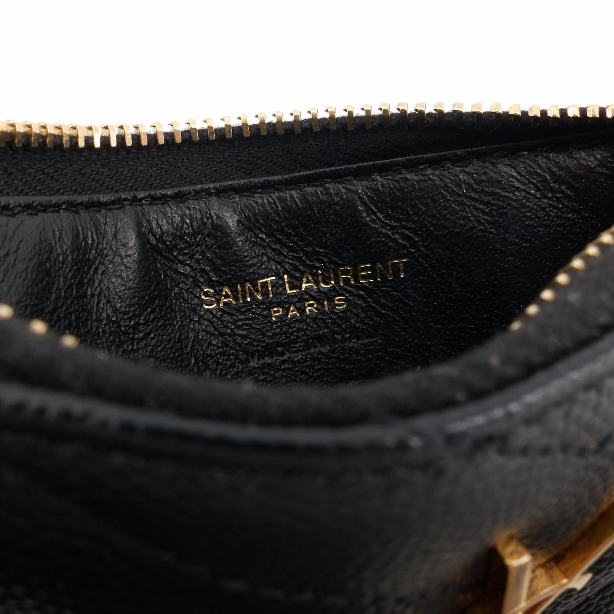 Cassandre Matelass Fragments Grain de Poudre Leather Card Case