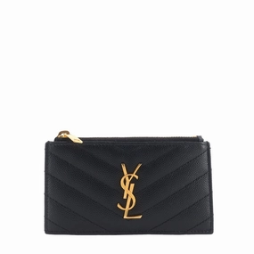 Cassandre Matelass Fragments Grain de Poudre Leather Card Case