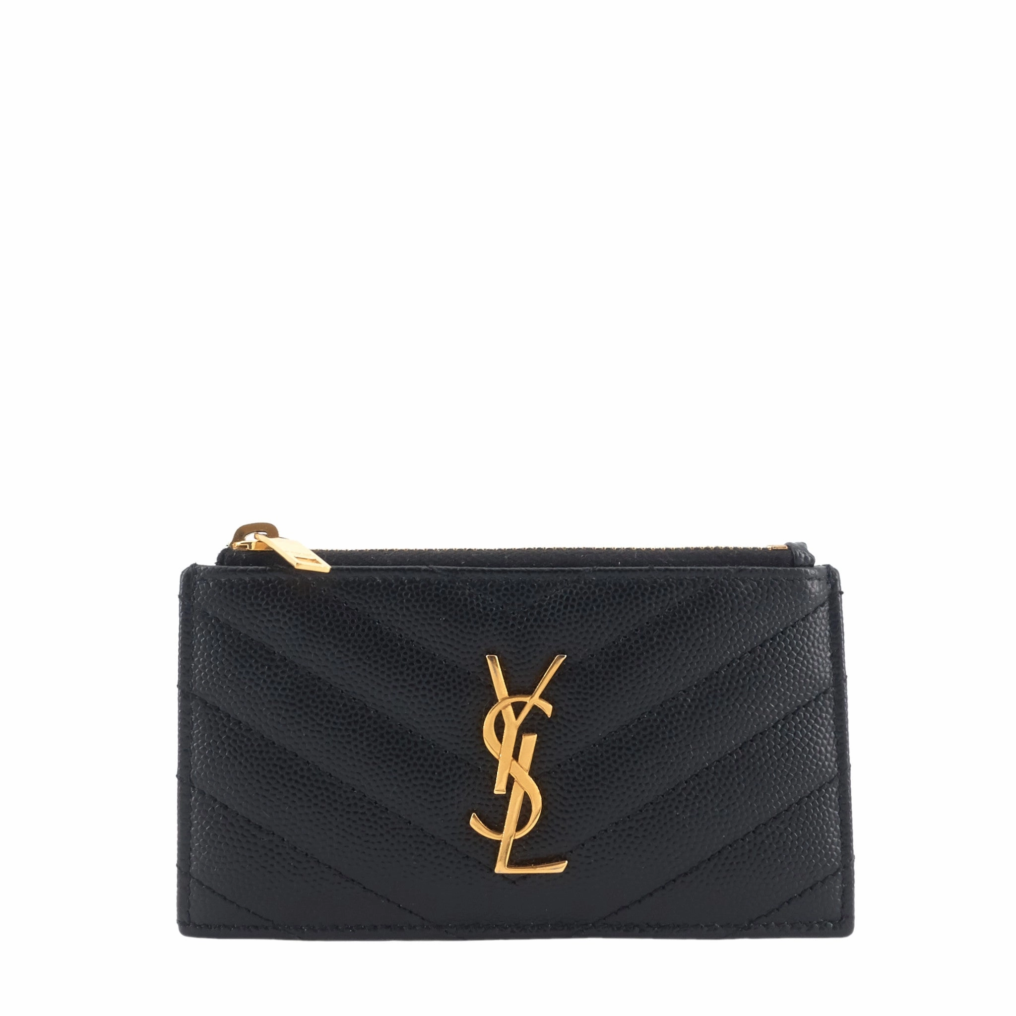 Cassandre Matelass Fragments Grain de Poudre Leather Card Case