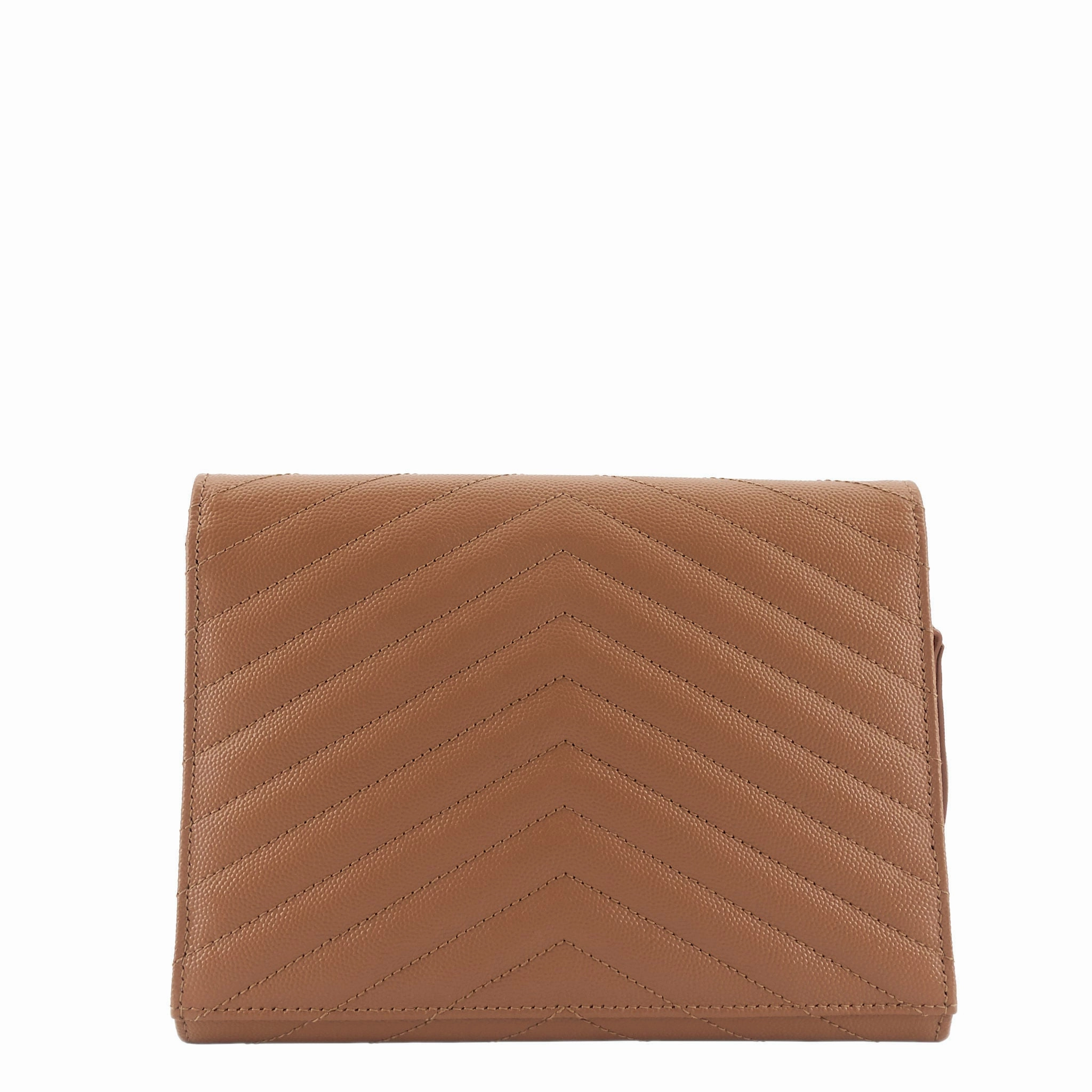 Cassandre Matelass Grain de Poudre Leather Flap Pouch