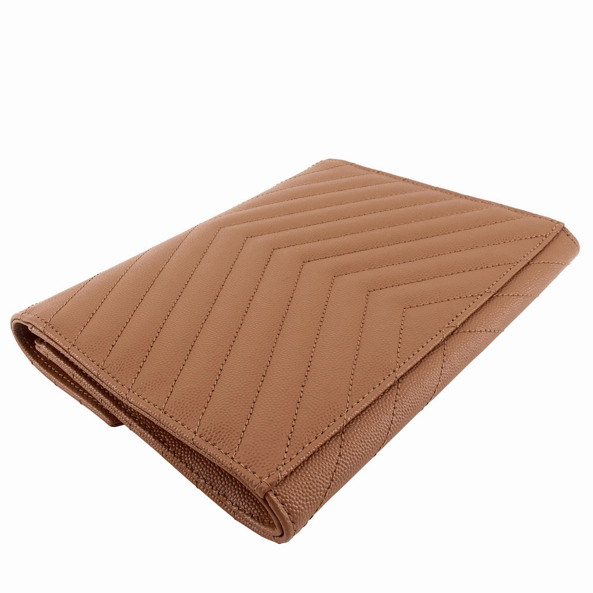 Cassandre Matelass Grain de Poudre Leather Flap Pouch