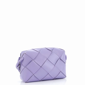 Cassette Camera Crossbody Bag Maxi Intrecciato Leather Small