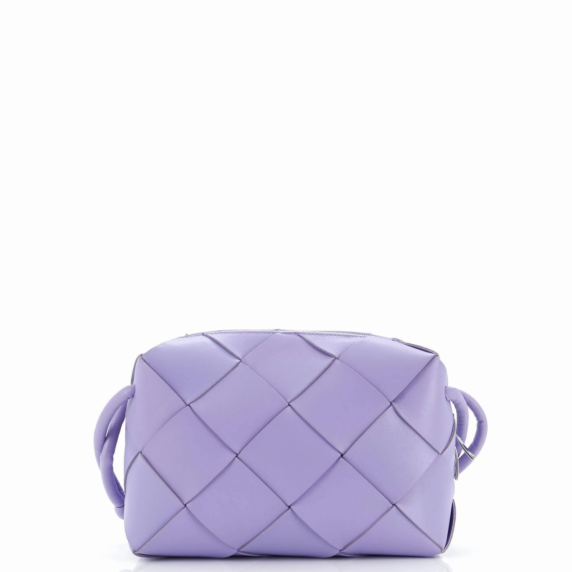 Cassette Camera Crossbody Bag Maxi Intrecciato Leather Small