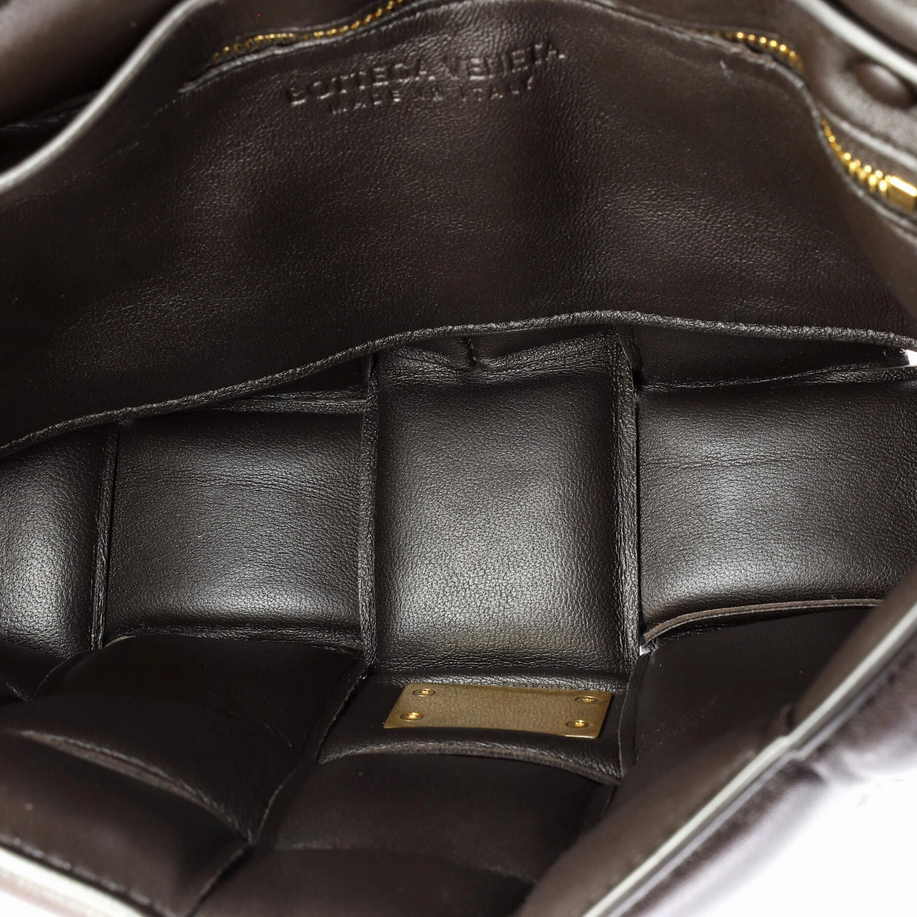 Cassette Chain Crossbody Bag Padded Maxi Intrecciato Leather