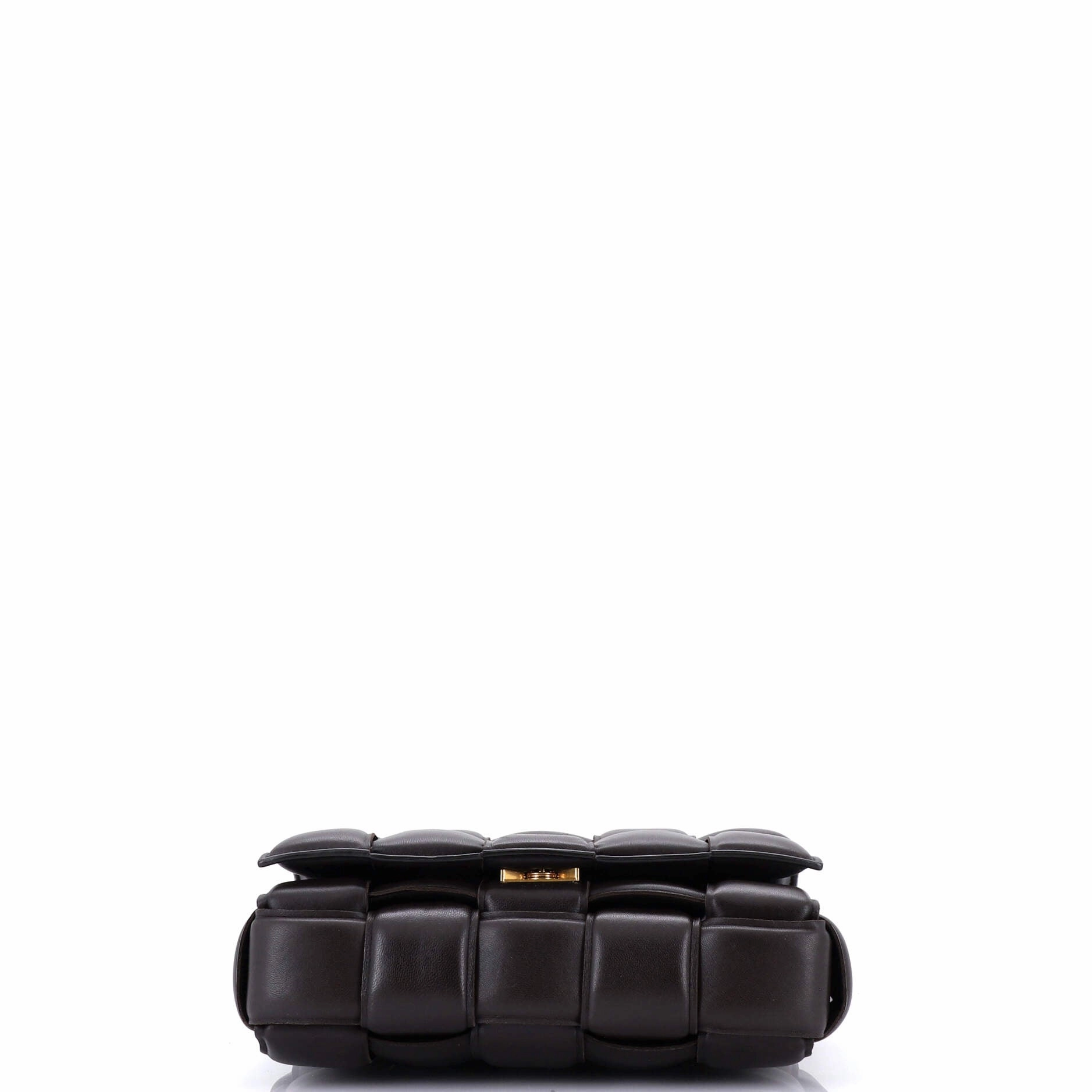 Cassette Chain Crossbody Bag Padded Maxi Intrecciato Leather