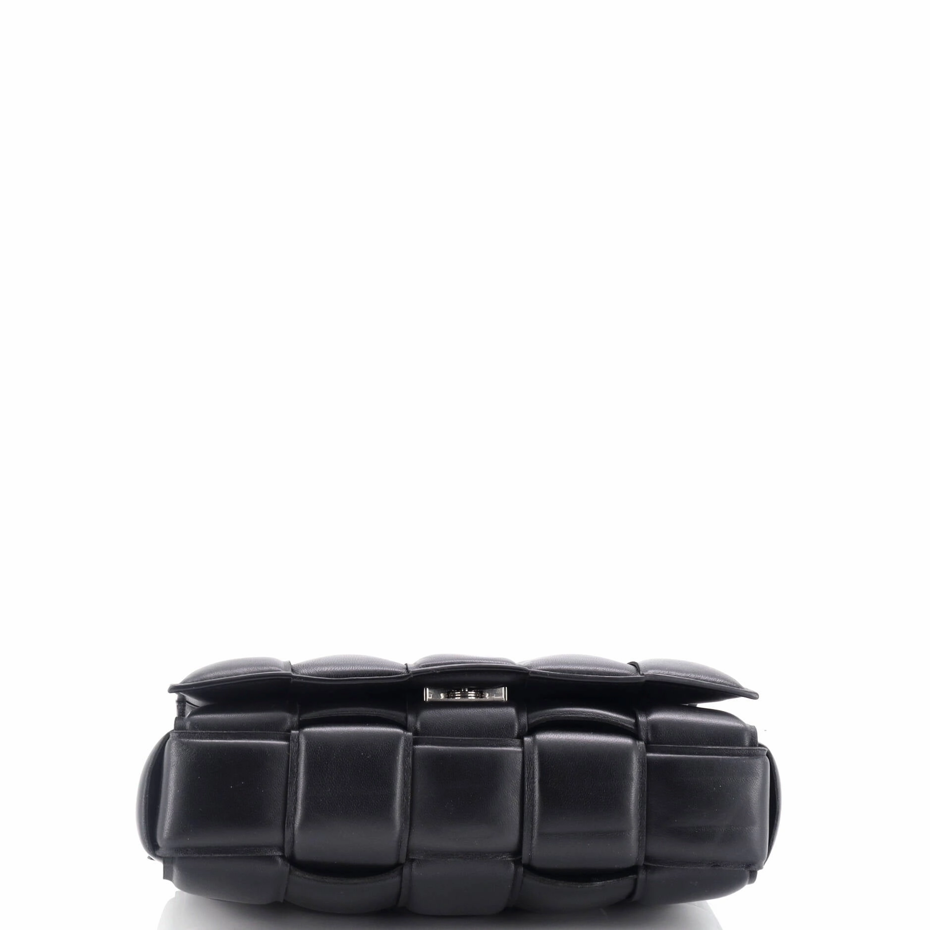 Cassette Chain Crossbody Bag Padded Maxi Intrecciato Leather
