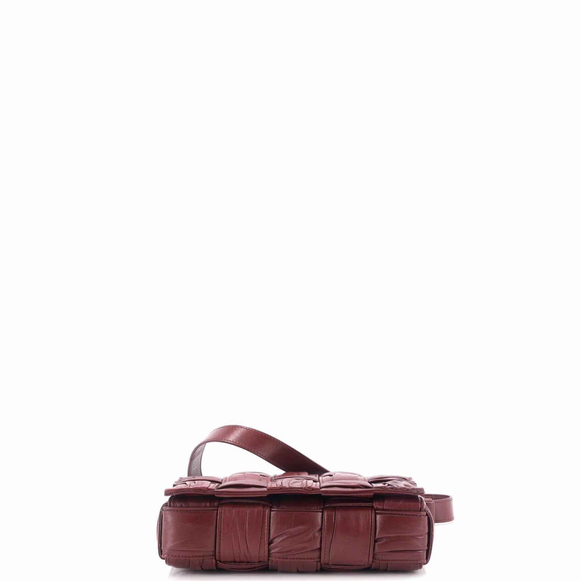 Cassette Crossbody Bag Maxi Intrecciato Plisse Leather