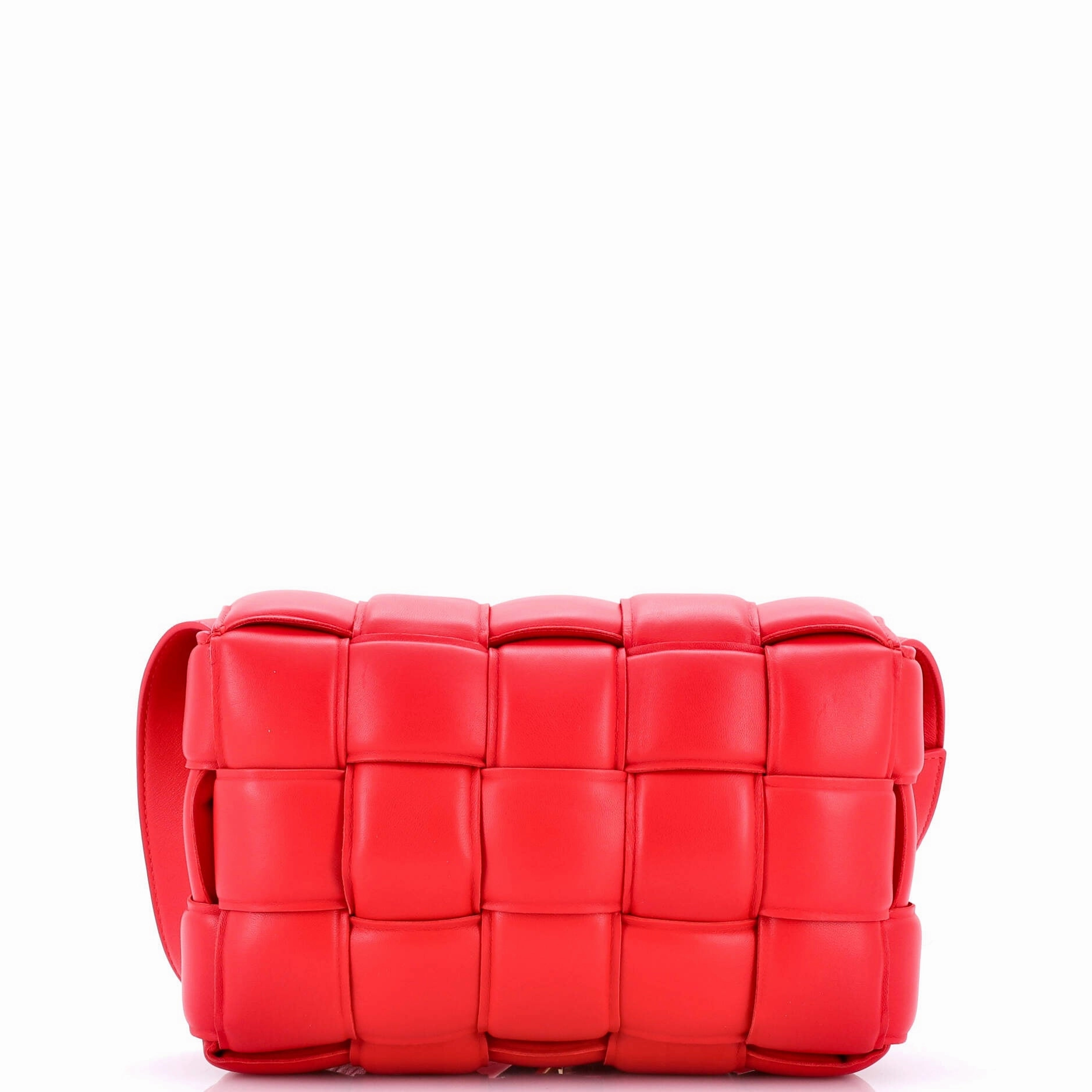 Cassette Crossbody Bag Padded Maxi Intrecciato Leather