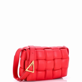 Cassette Crossbody Bag Padded Maxi Intrecciato Leather