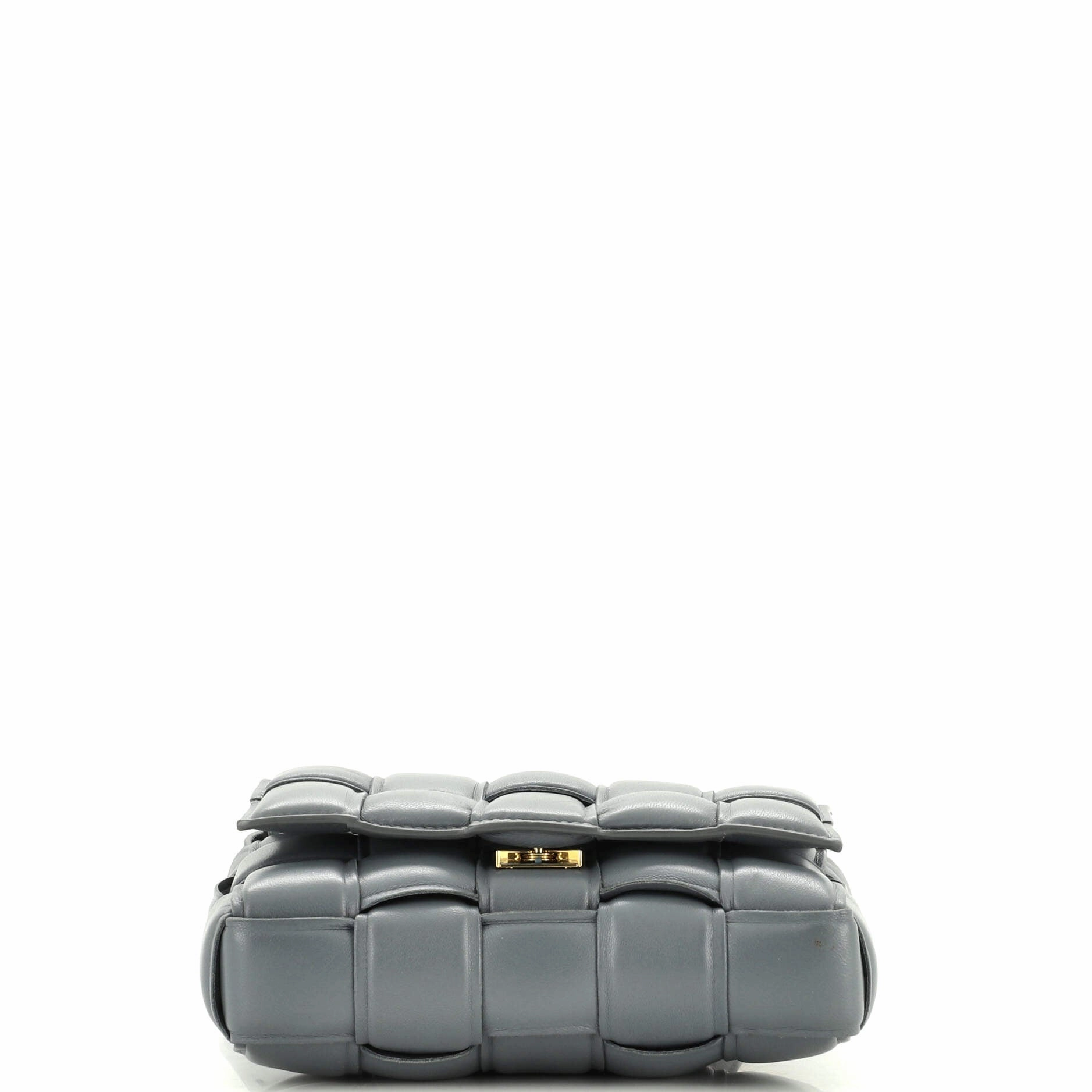 Cassette Crossbody Bag Padded Maxi Intrecciato Leather Small