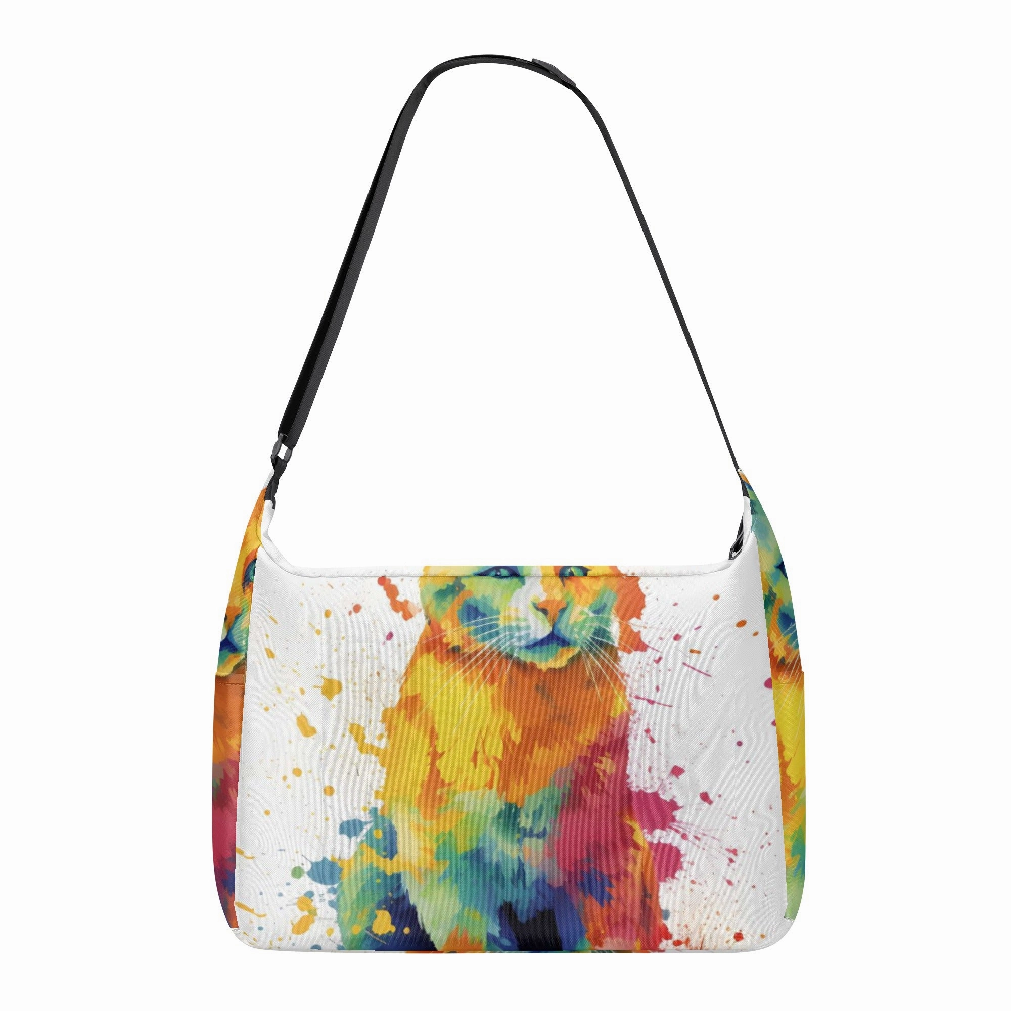 Cat Print  Journey Laptop Messenger & Shoulder Bag