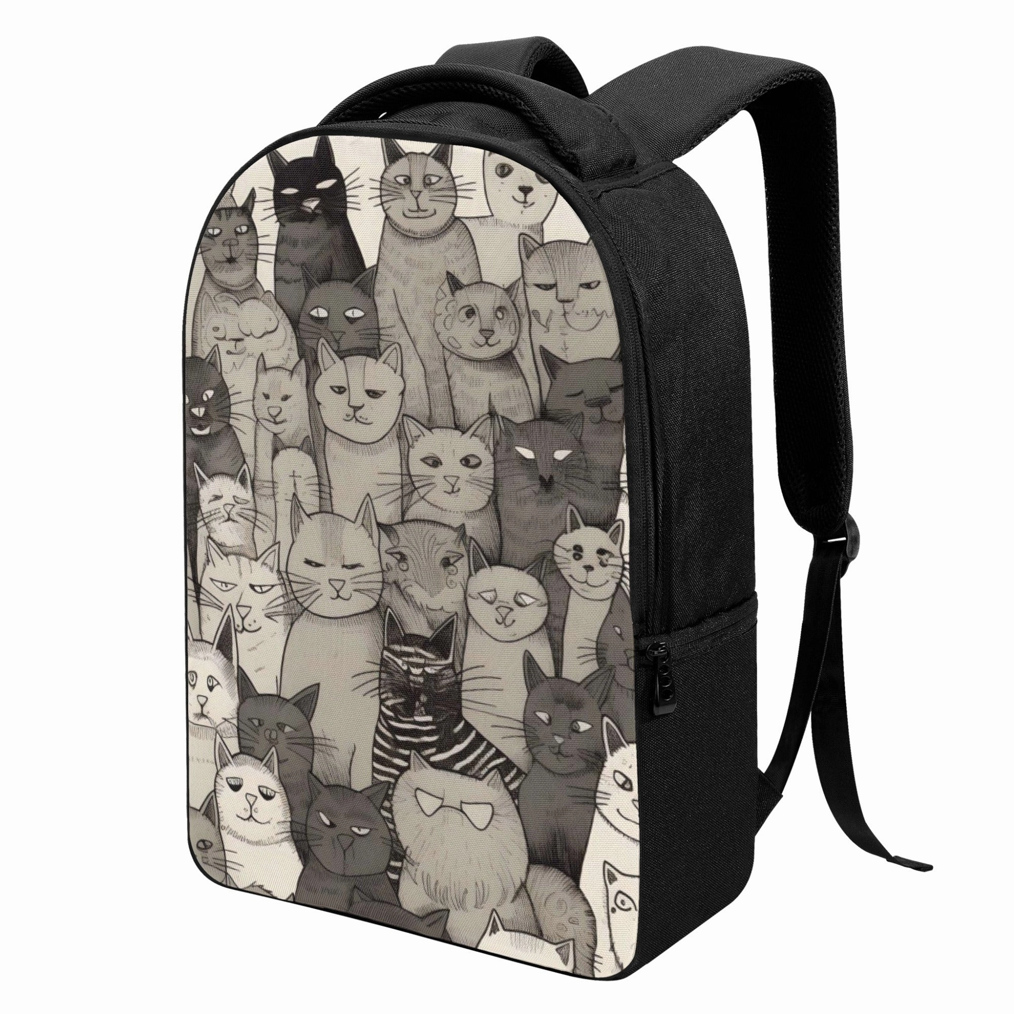 Cat Print  Laptop Backpack