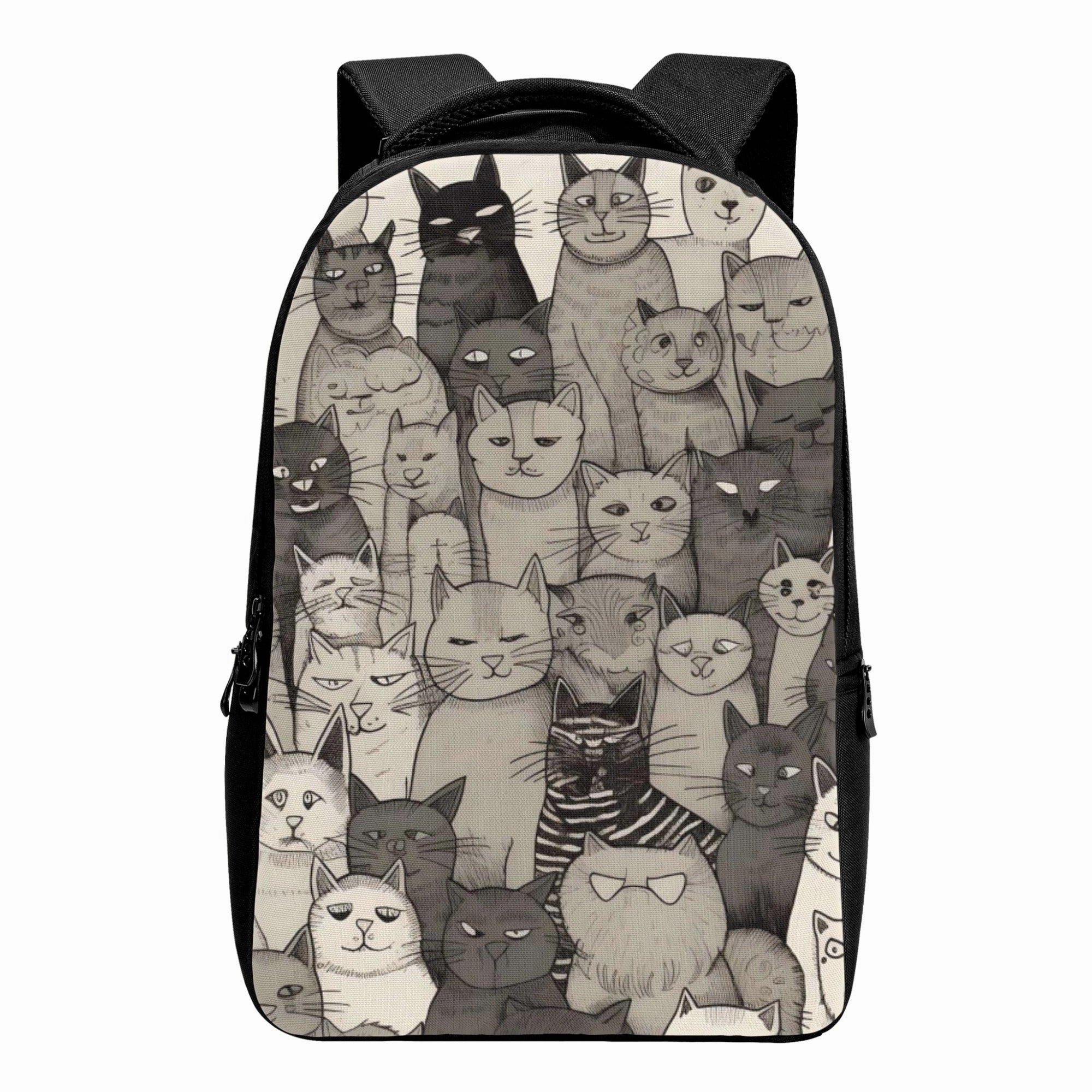 Cat Print  Laptop Backpack