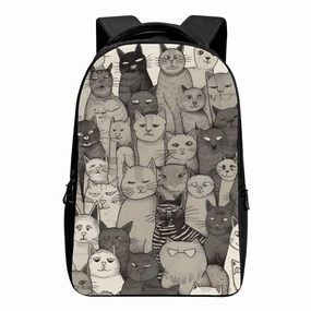 Cat Print  Laptop Backpack
