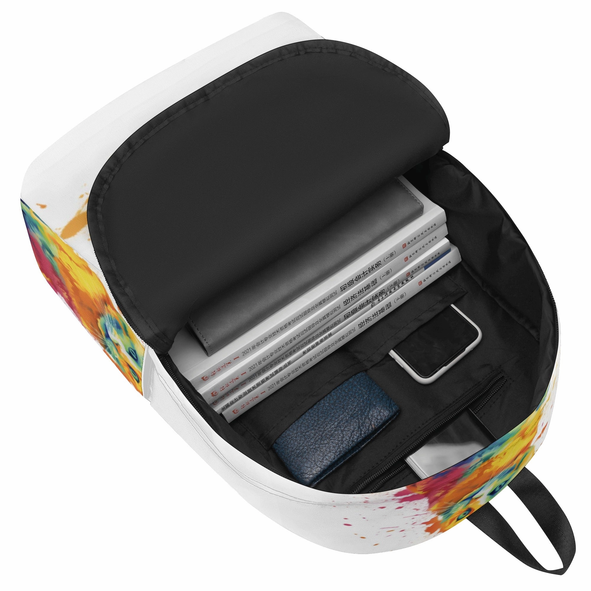 Cat Print  New Half Printing Laptop Backpack
