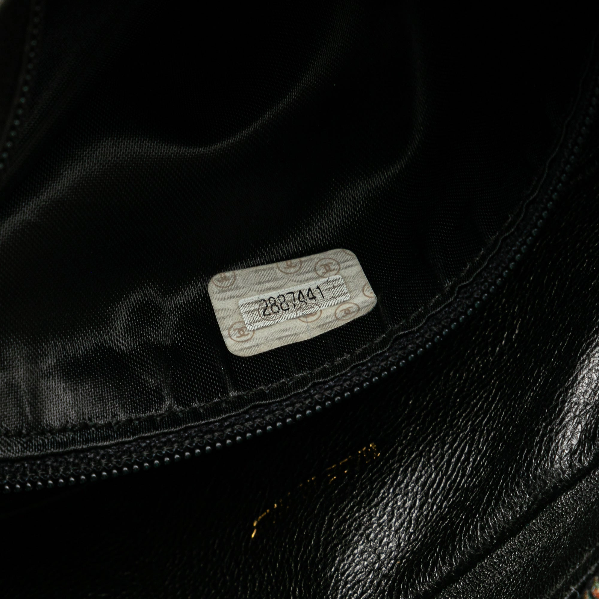 CC Diagonal Quilted Caviar Crossbody