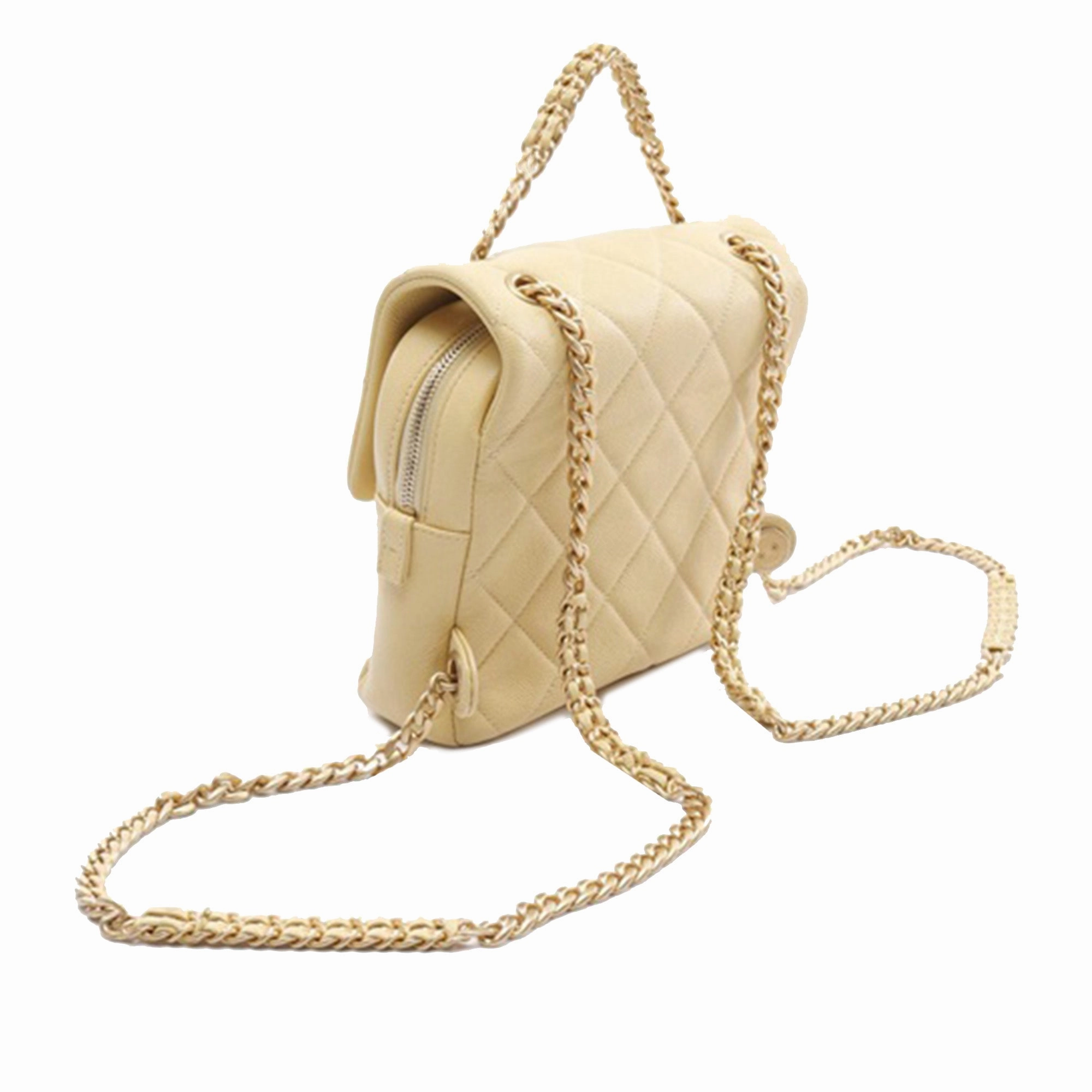 CC Quilted Caviar Chain Melody Backpack