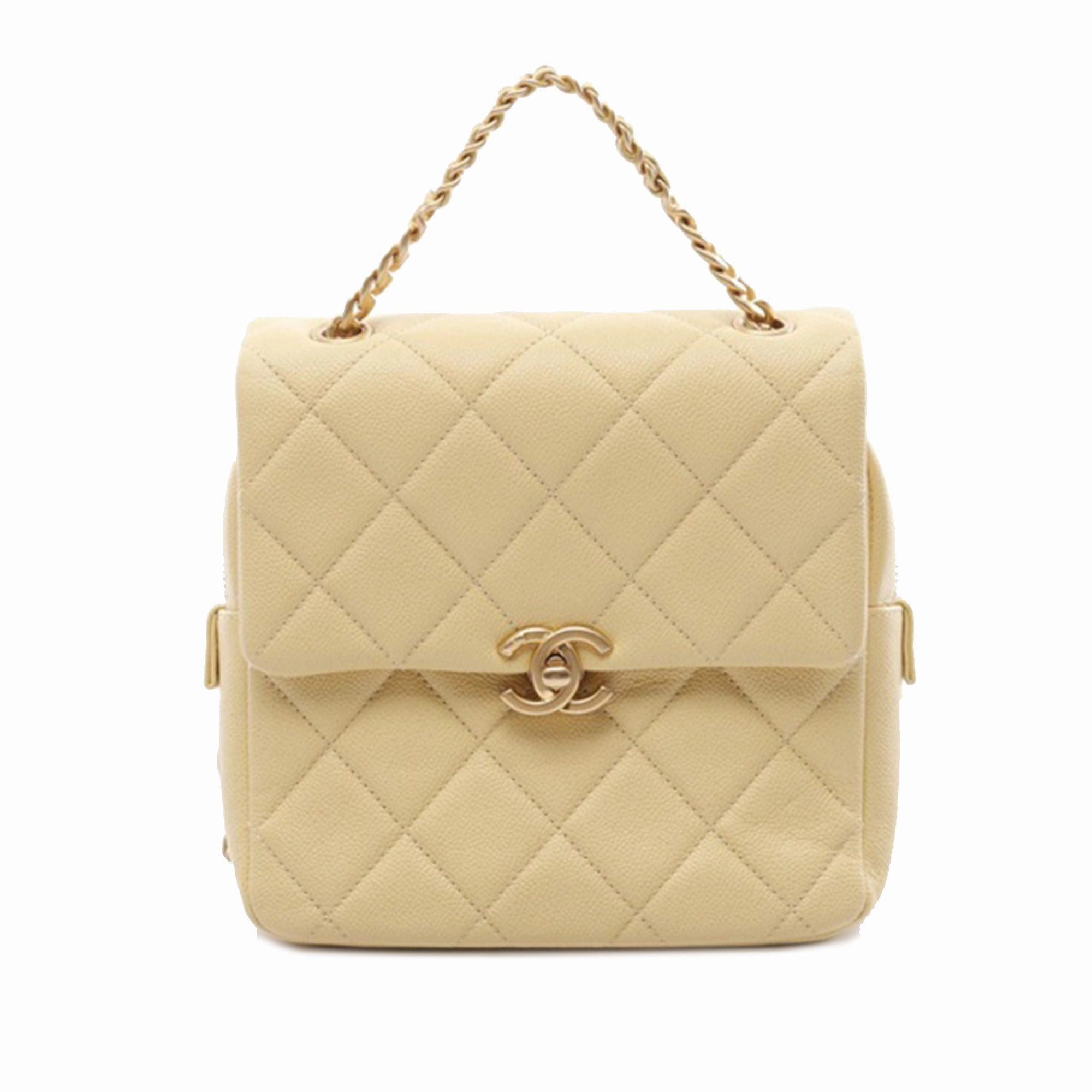 CC Quilted Caviar Chain Melody Backpack