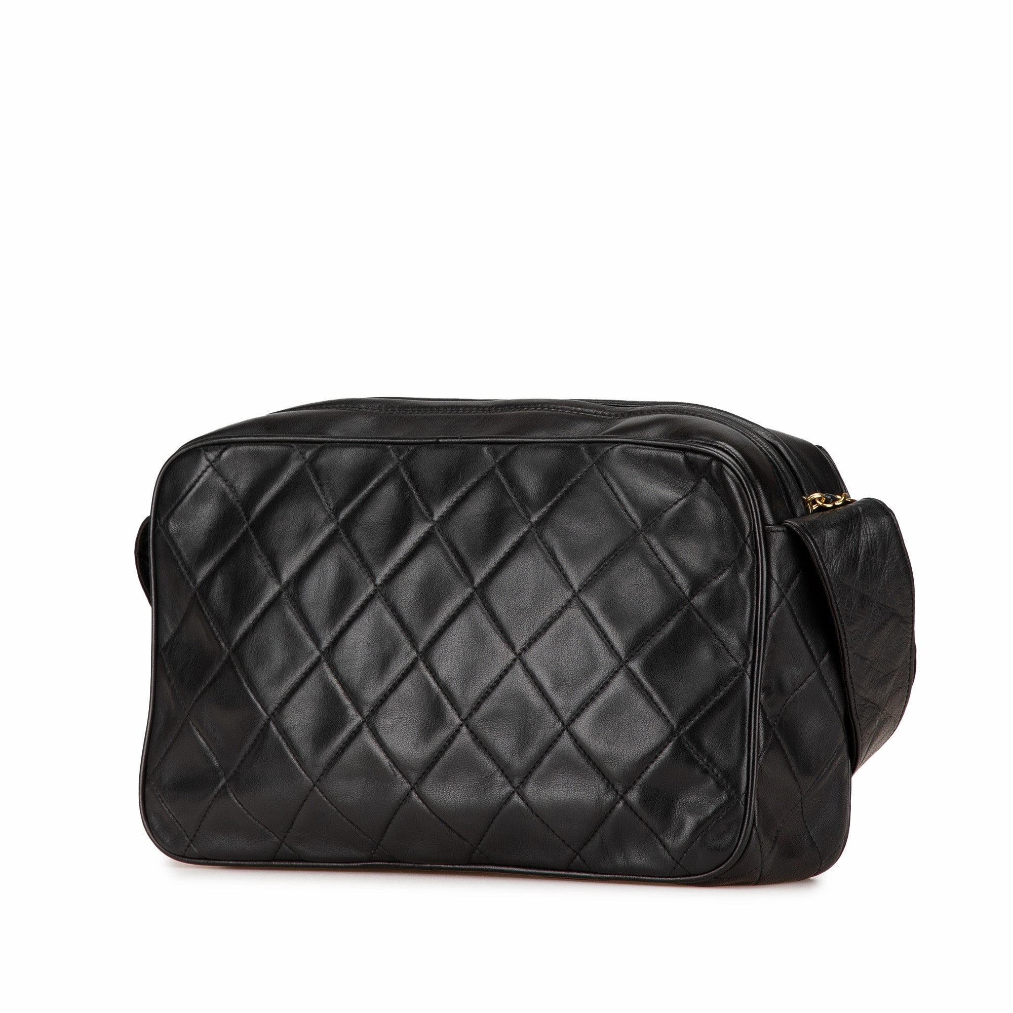 CC Quilted Lambskin Tassel Crossbody
