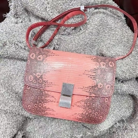 Celine Box Bag Coral Crossbody