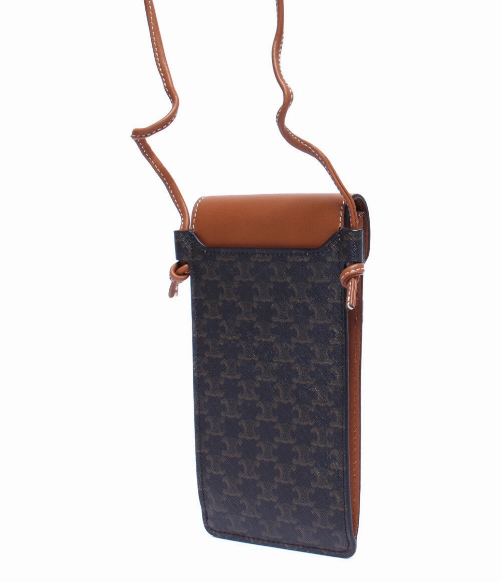 Celine Brown Leather Crossbody Bag Small