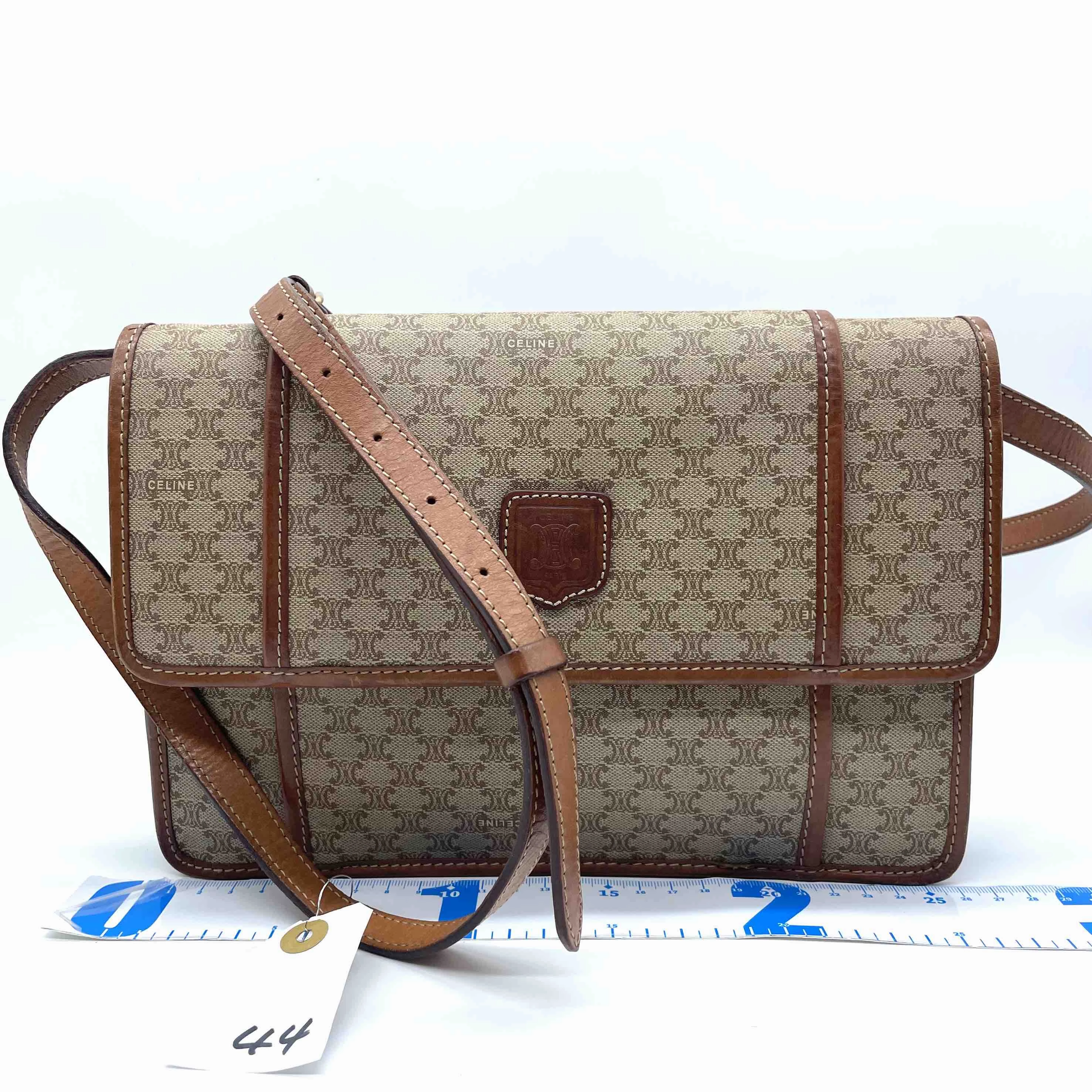 Celine Macadam Tan Shoulder Bag