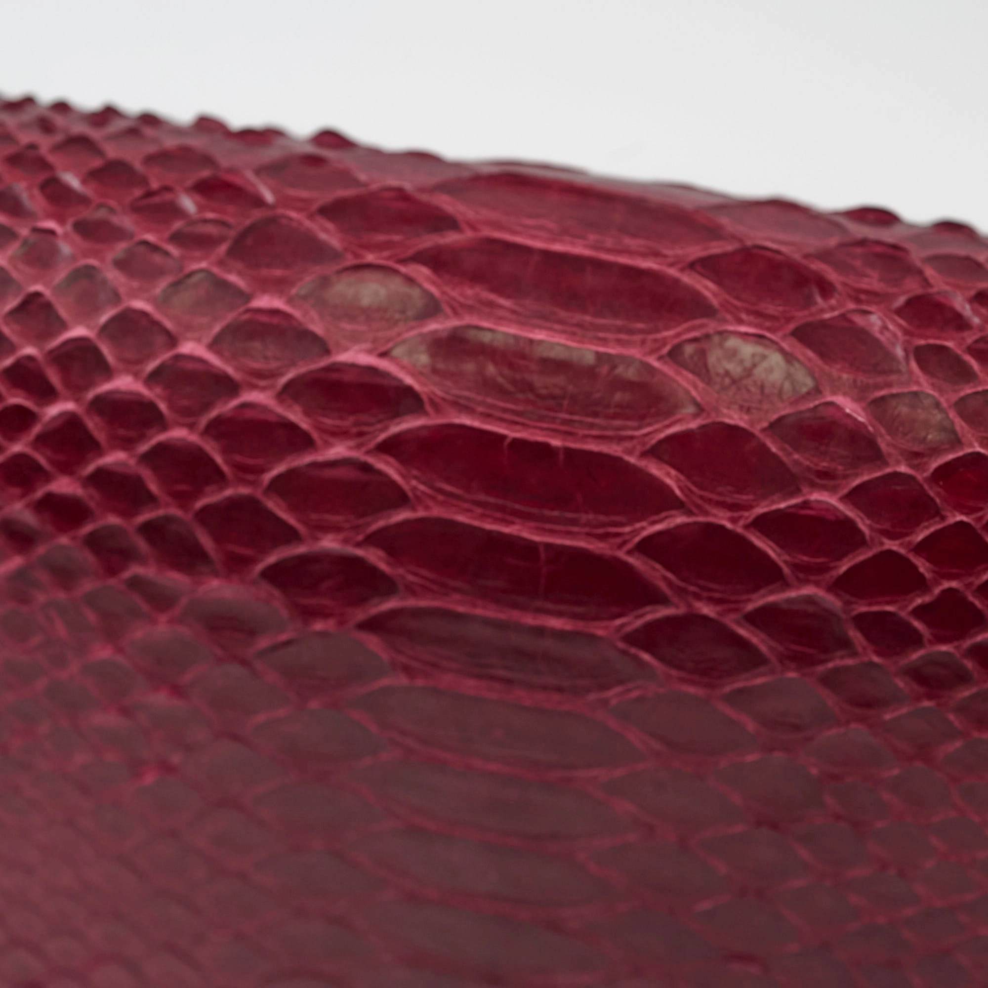 Celine Python Medium Classic Box Burgundy